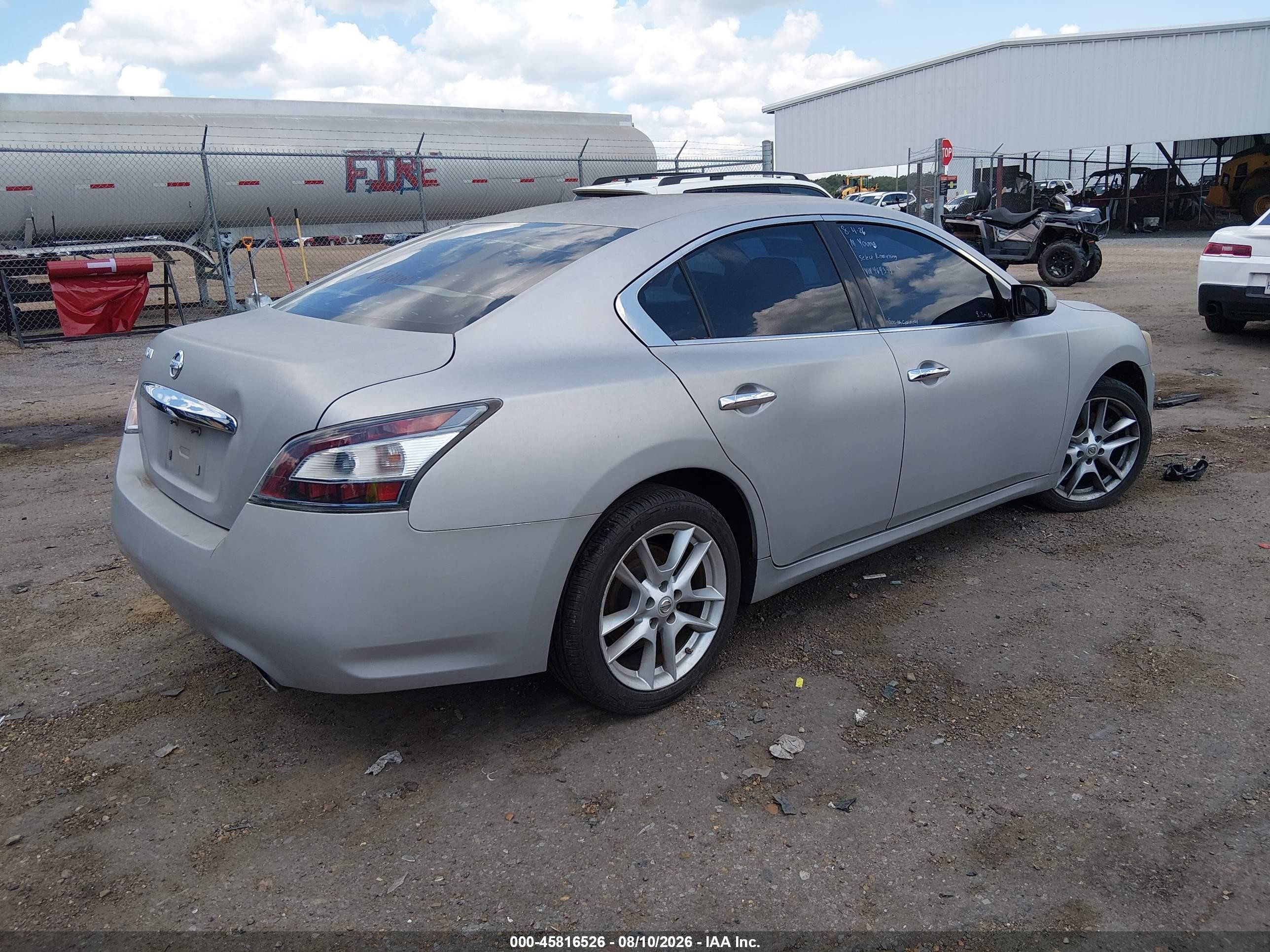 2014 Nissan Maxima 3.5 S/3.5 Sv Silver vin: 1N4AA5AP7EC464344