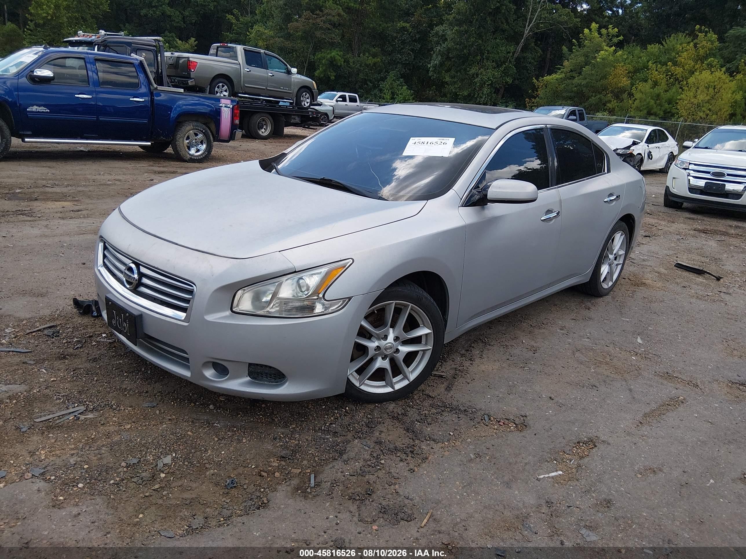 2014 Nissan Maxima 3.5 S/3.5 Sv Silver vin: 1N4AA5AP7EC464344