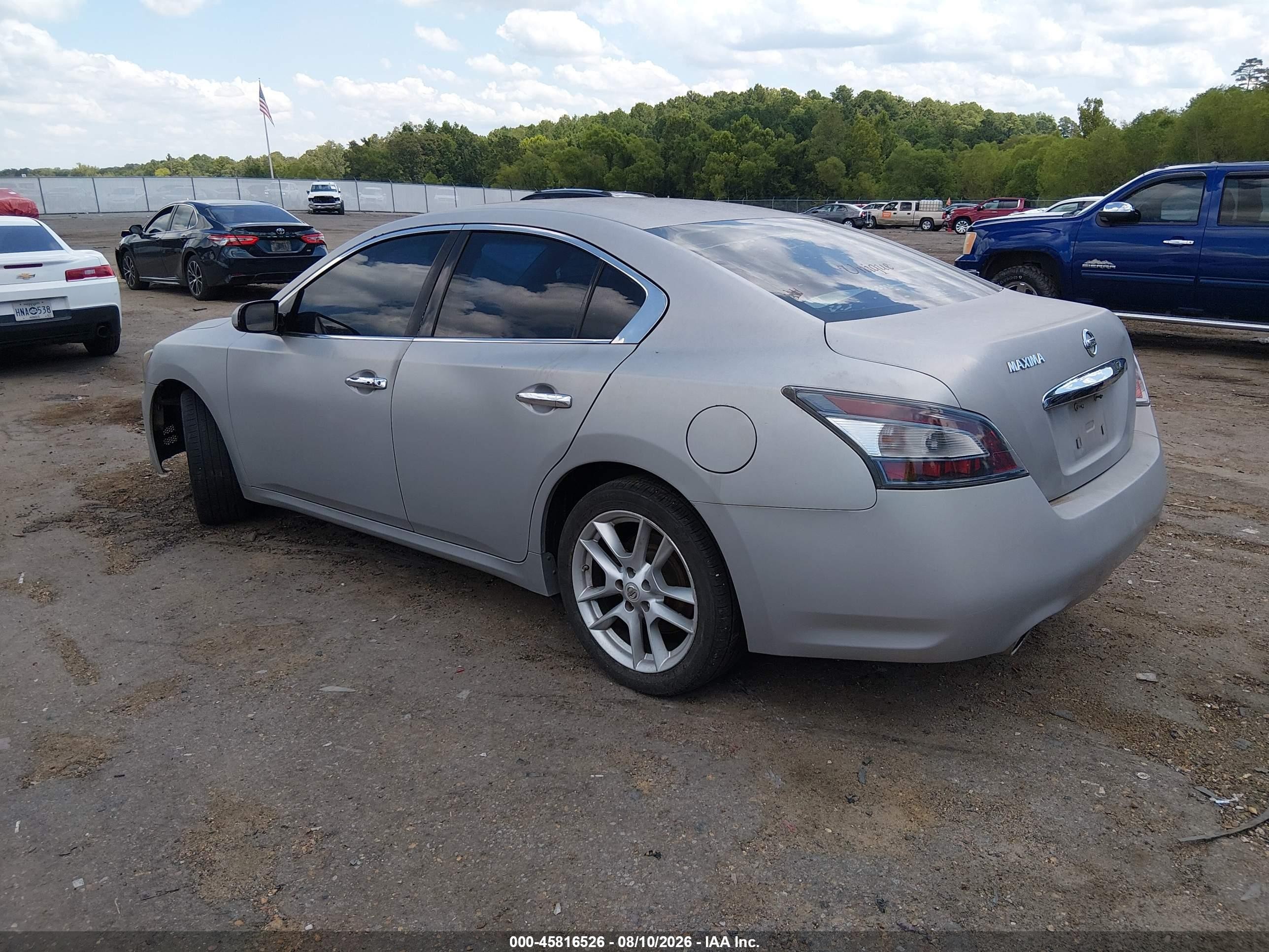 2014 Nissan Maxima 3.5 S/3.5 Sv Silver vin: 1N4AA5AP7EC464344