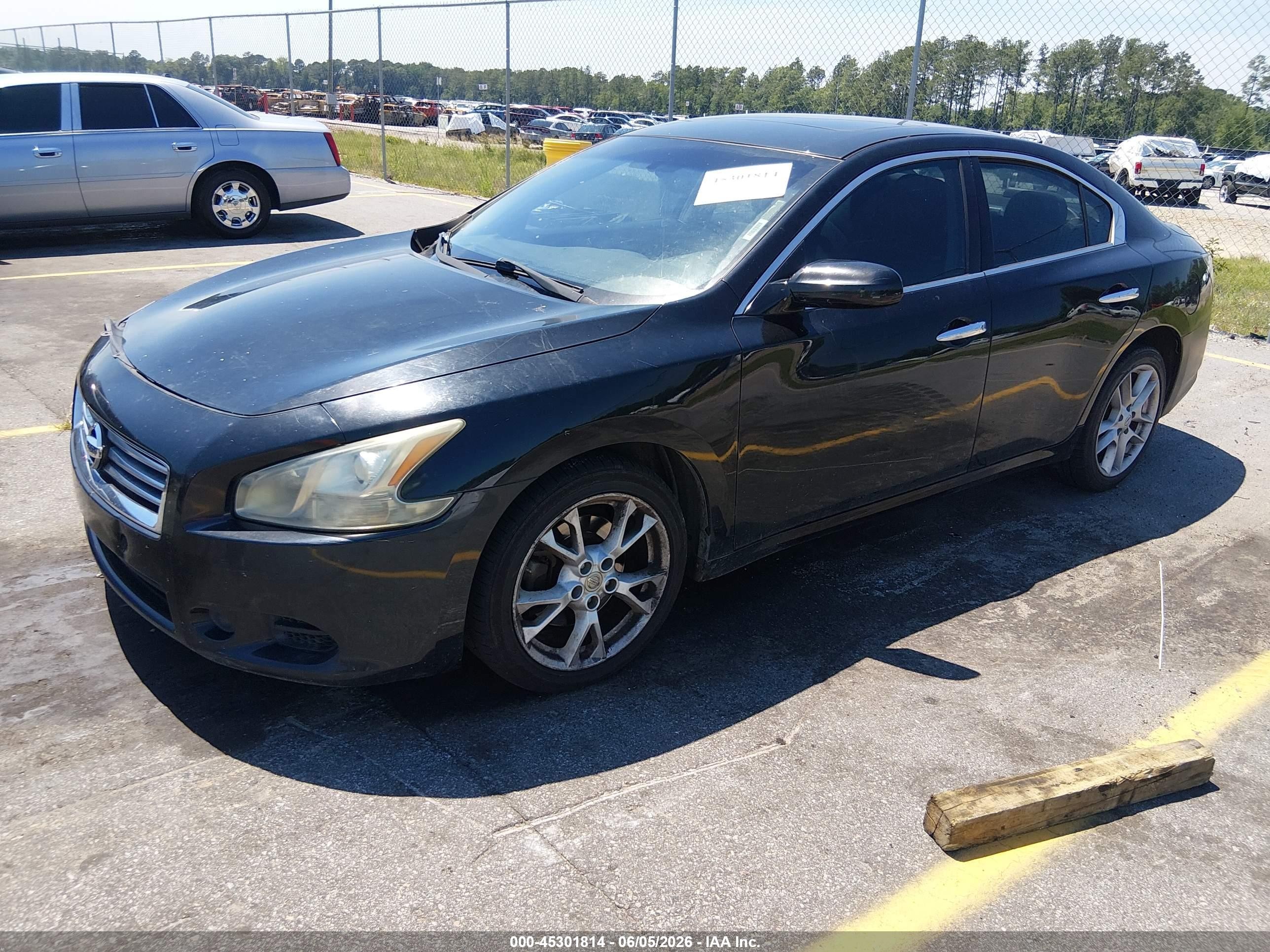 2014 Nissan Maxima 3.5 S/3.5 Sv Black vin: 1N4AA5AP7EC464862