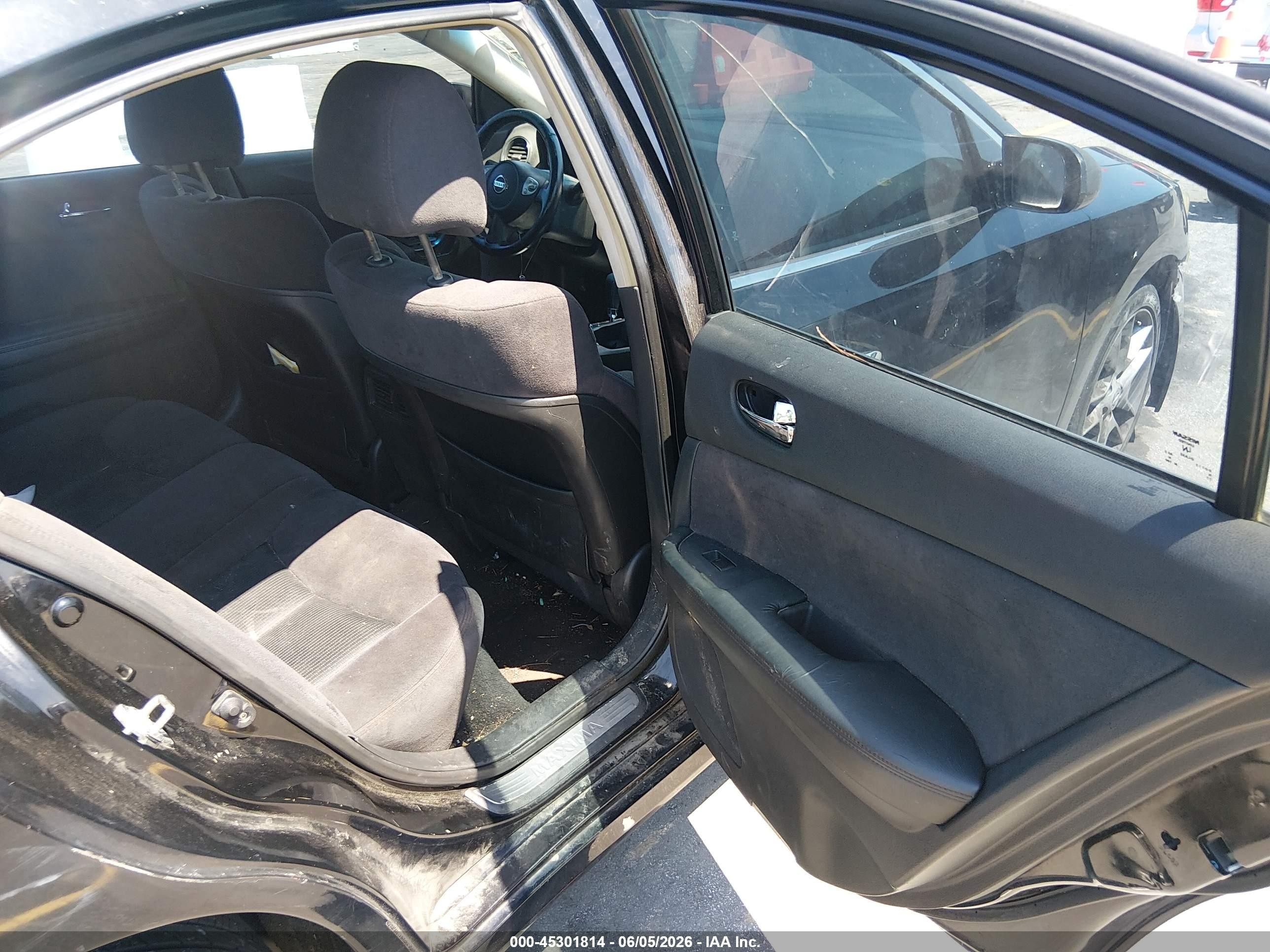 2014 Nissan Maxima 3.5 S/3.5 Sv Black vin: 1N4AA5AP7EC464862