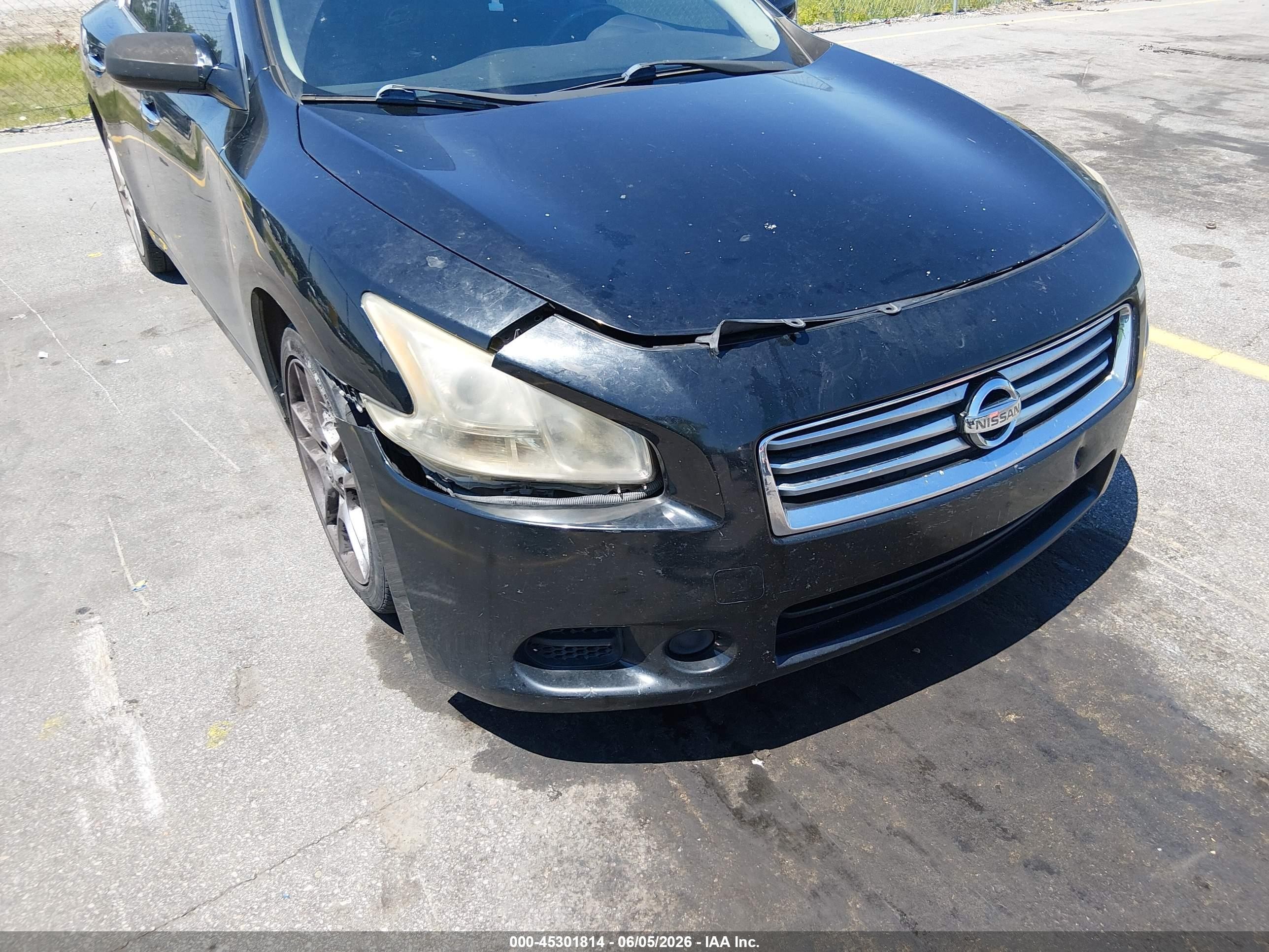 2014 Nissan Maxima 3.5 S/3.5 Sv Black vin: 1N4AA5AP7EC464862