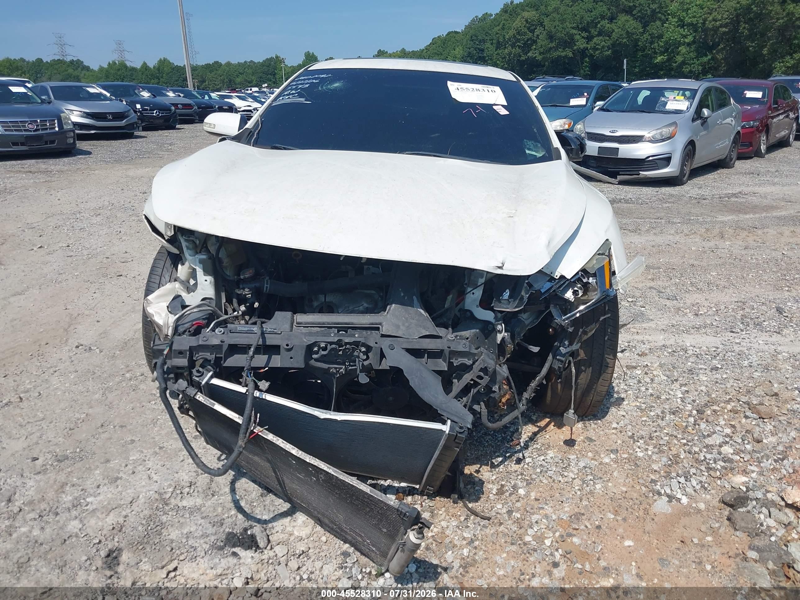 2014 Nissan Maxima 3.5 Sv White vin: 1N4AA5AP7EC465543