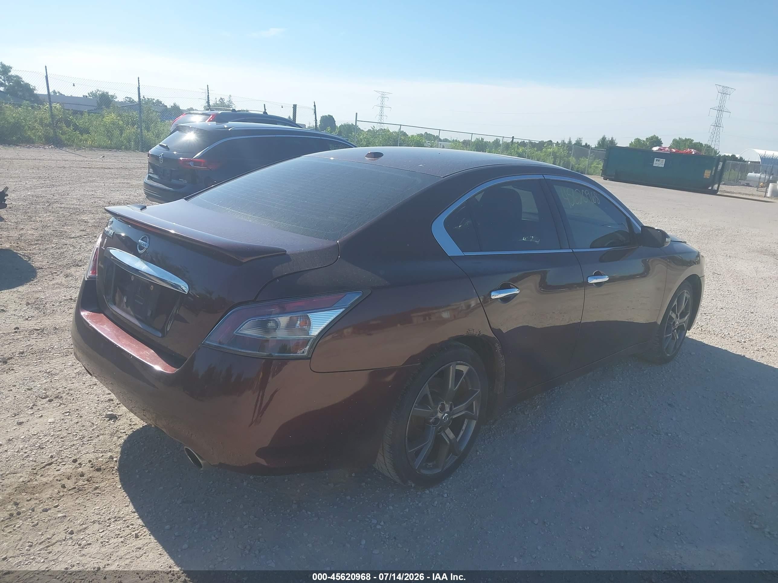 2014 Nissan Maxima 3.5 S/3.5 Sv Purple vin: 1N4AA5AP7EC474632
