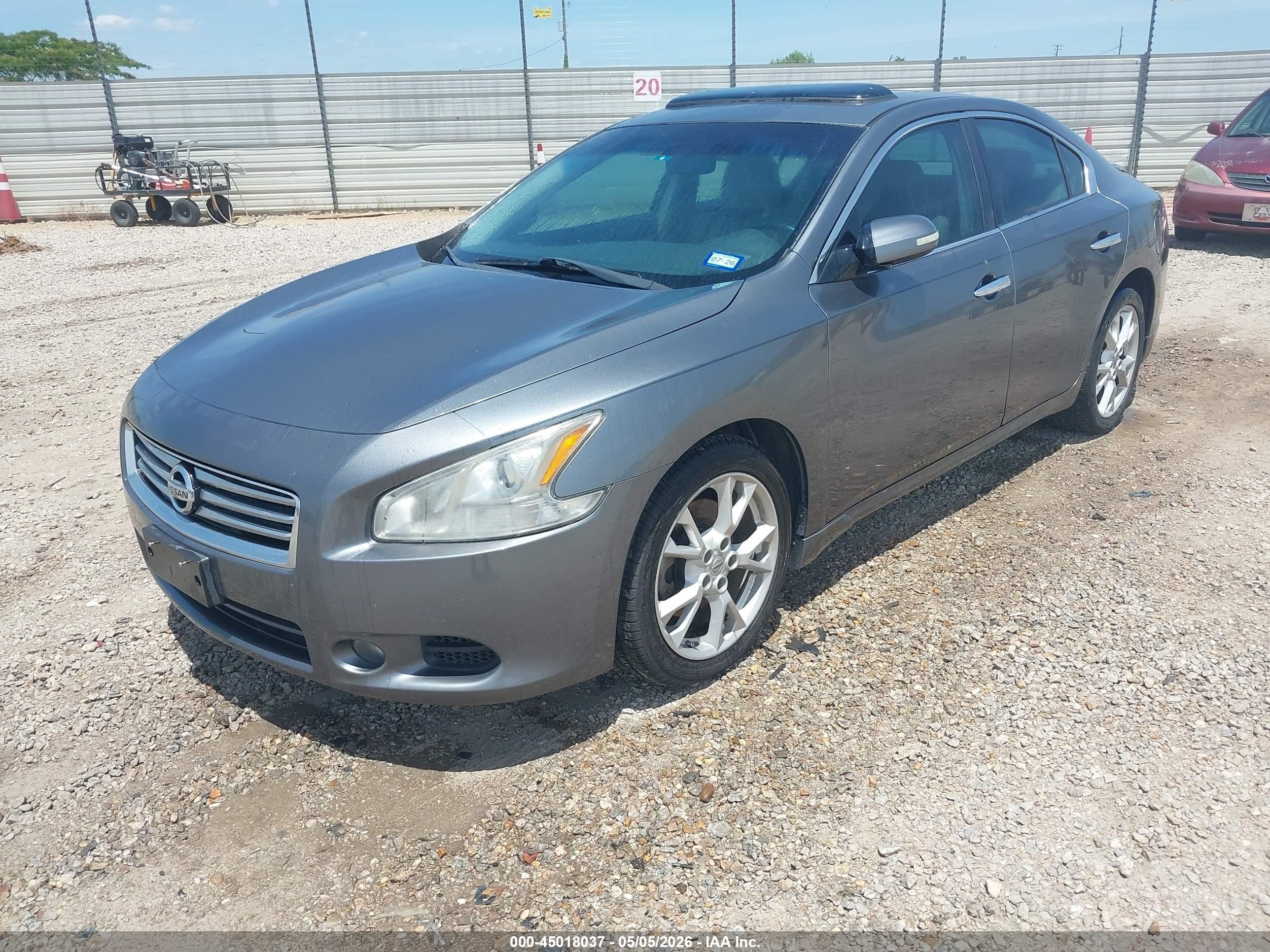 2014 Nissan Maxima 3.5 Sv Серый vin: 1N4AA5AP7EC476509