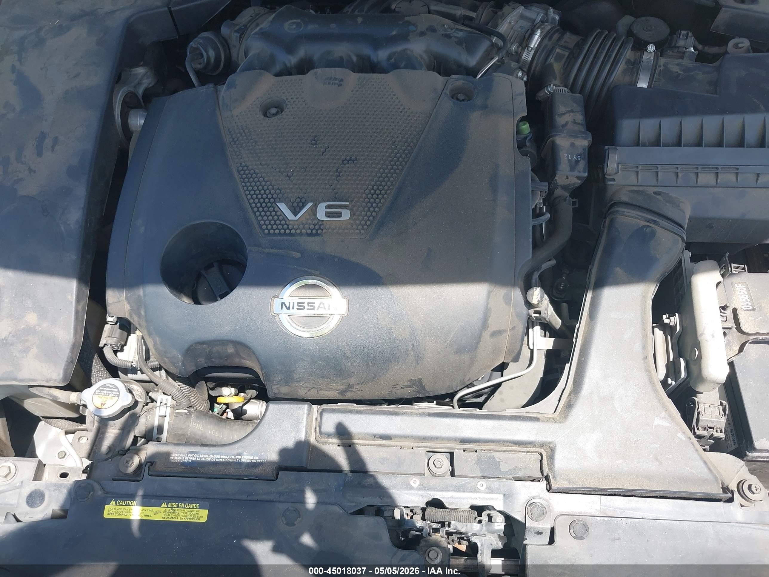 2014 Nissan Maxima 3.5 Sv Серый vin: 1N4AA5AP7EC476509