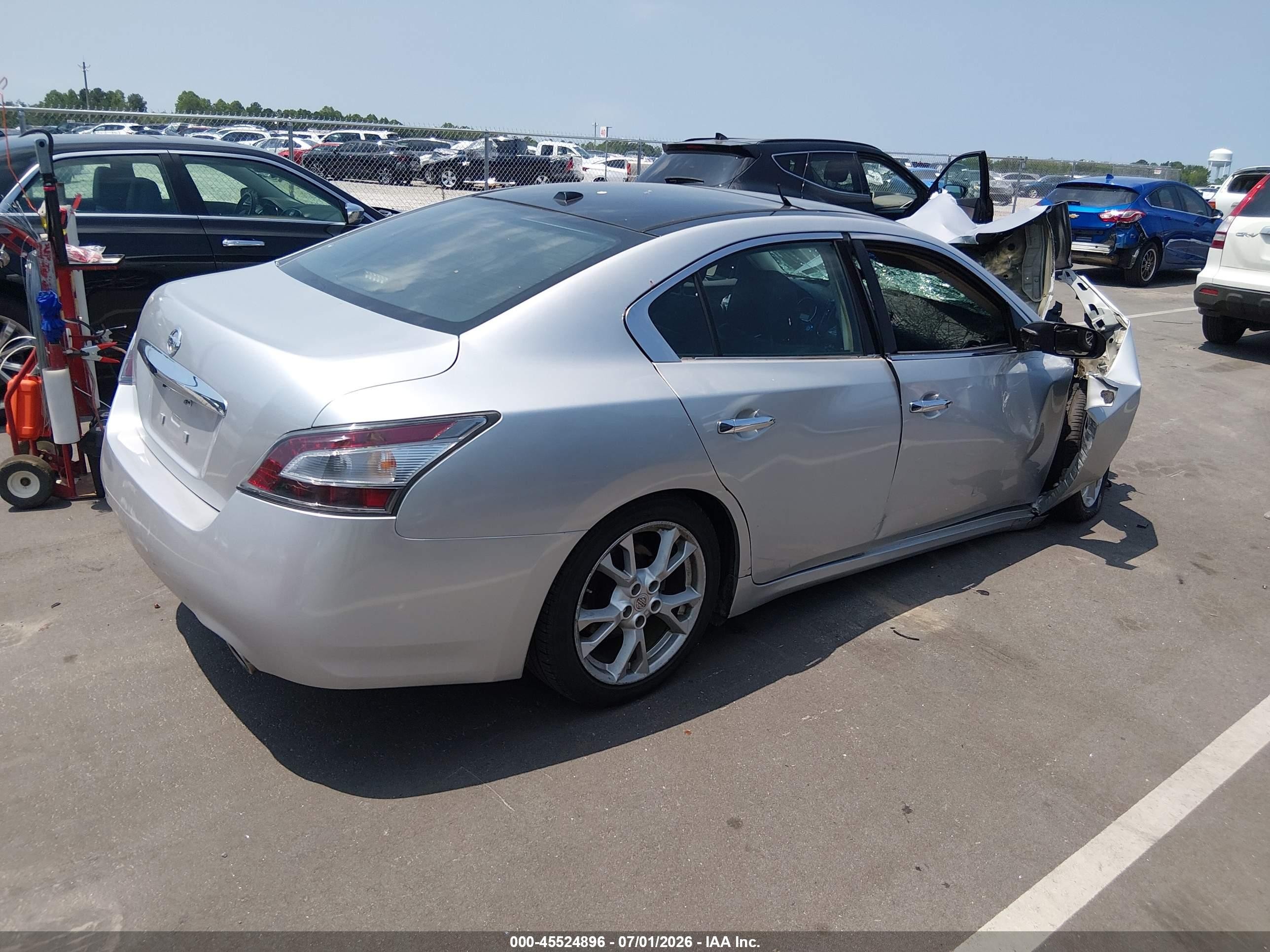 2014 Nissan Maxima 3.5 Sv Silver vin: 1N4AA5AP7EC478082
