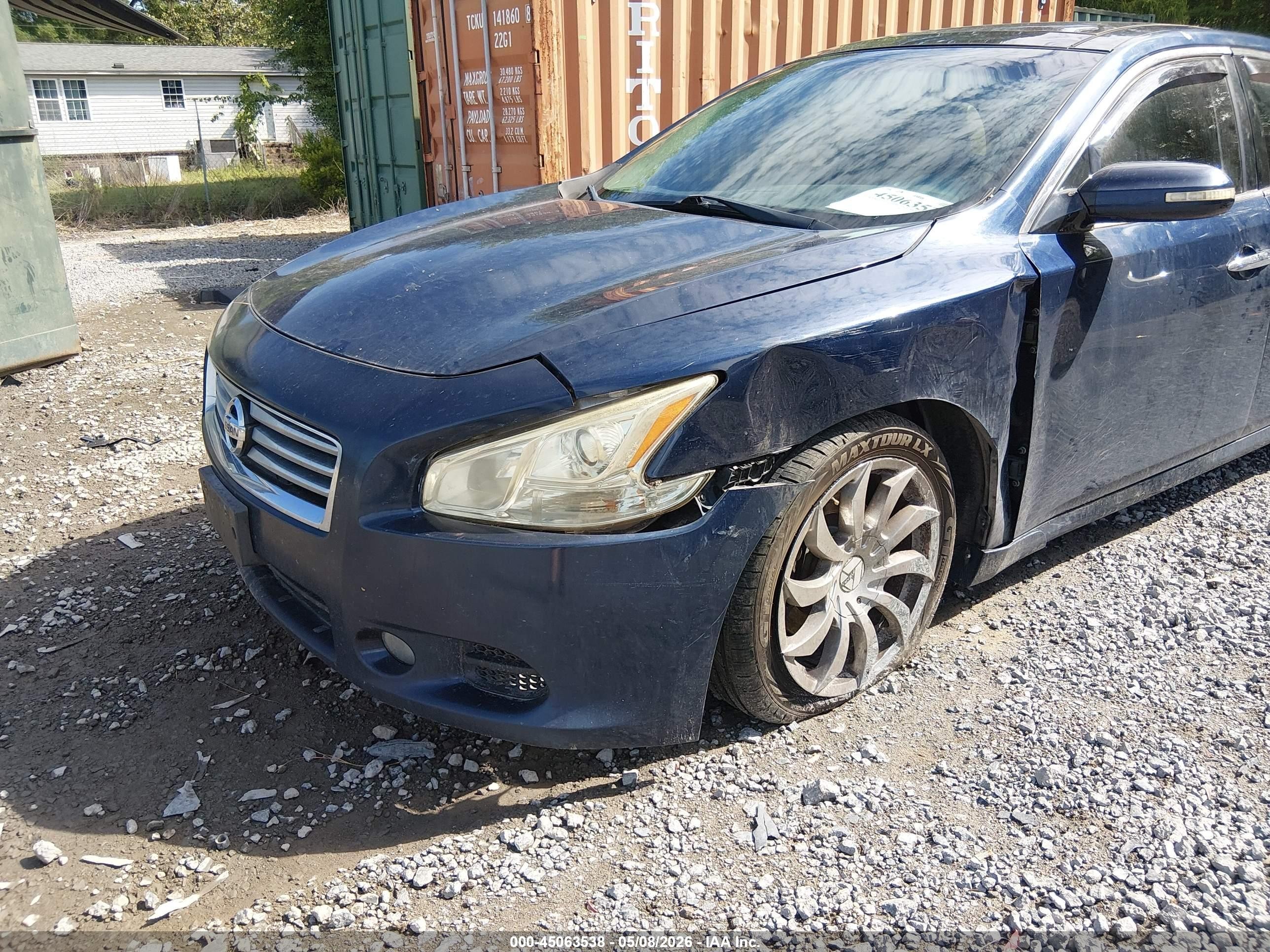 2014 Nissan Maxima 3.5 S/3.5 Sv Dark Blue vin: 1N4AA5AP7EC485128