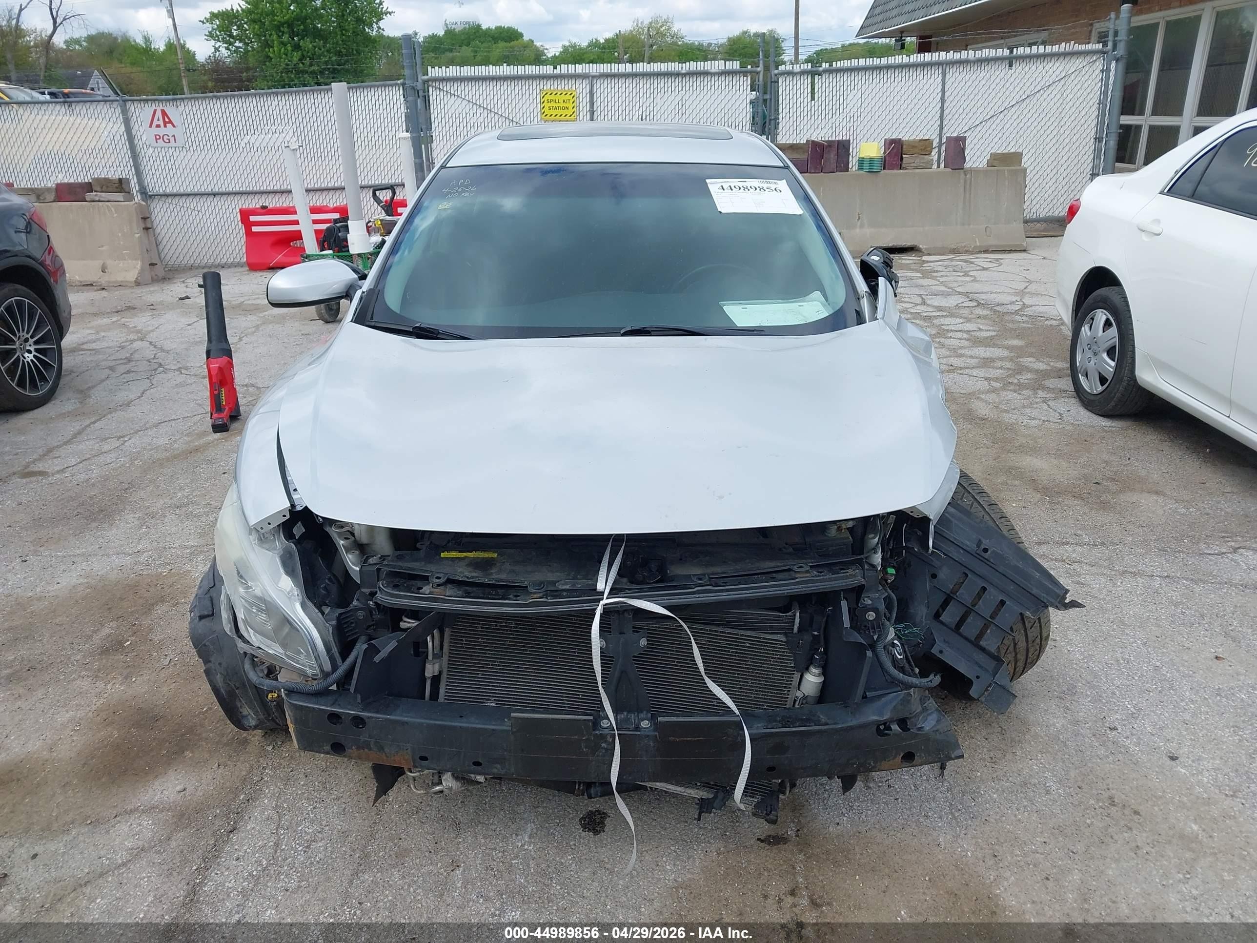 2014 Nissan Maxima 3.5 S Silver vin: 1N4AA5AP7EC495500