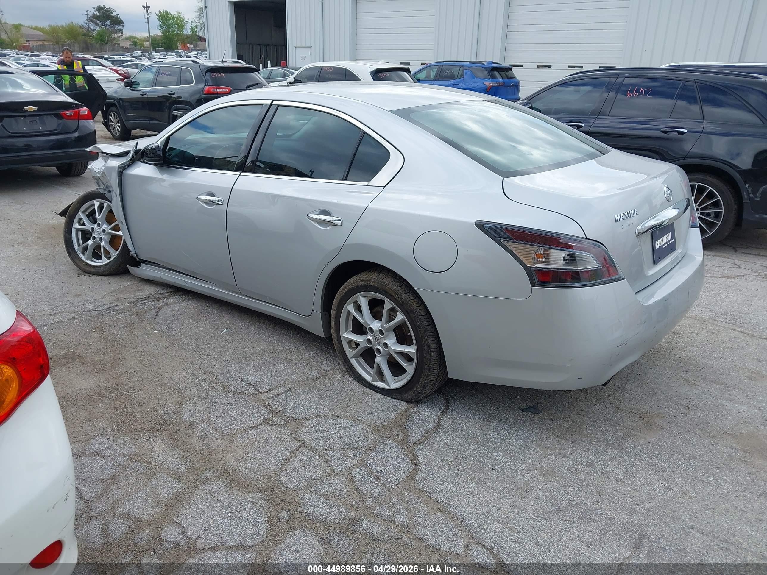 2014 Nissan Maxima 3.5 S Silver vin: 1N4AA5AP7EC495500