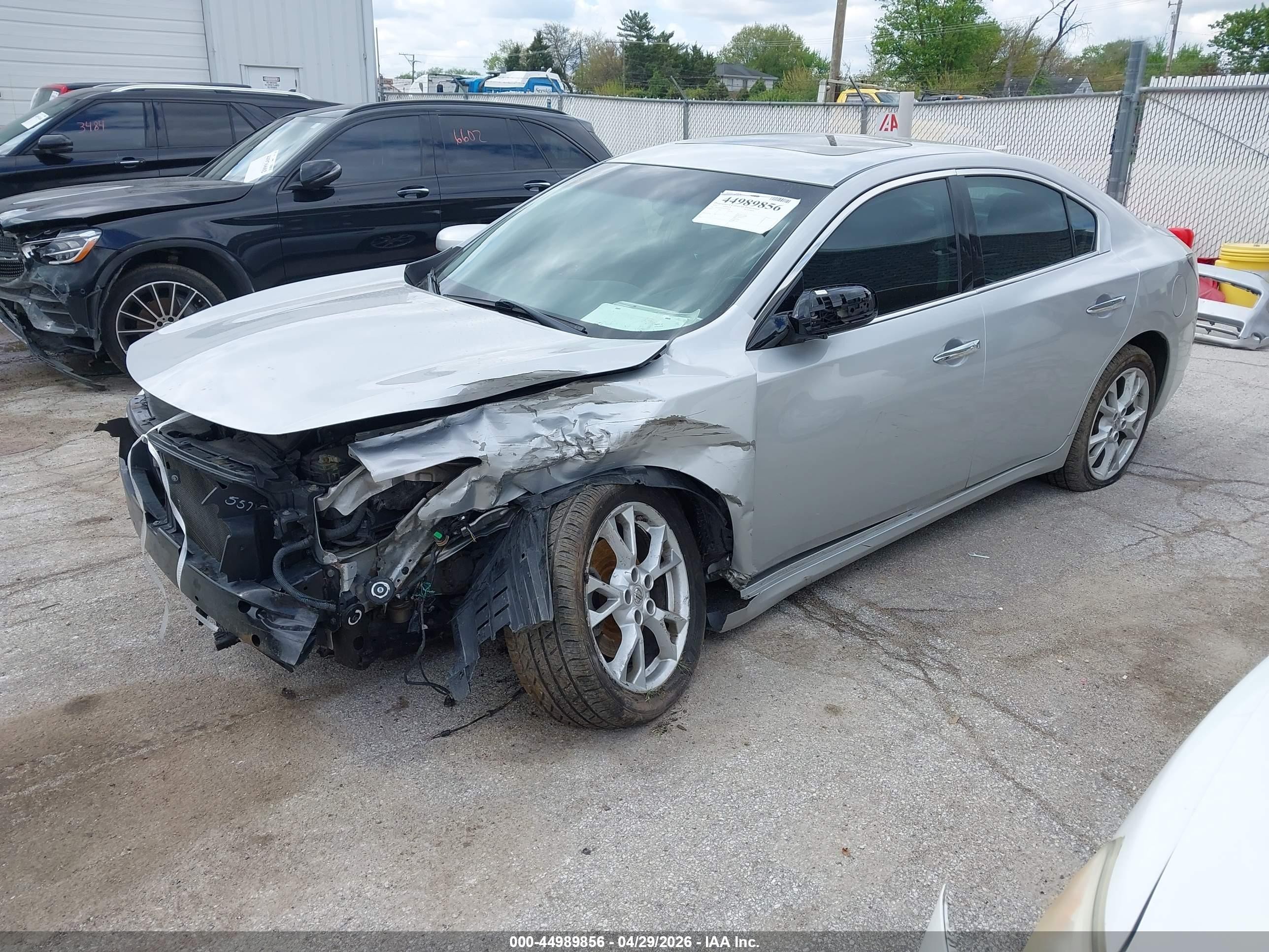 2014 Nissan Maxima 3.5 S Silver vin: 1N4AA5AP7EC495500