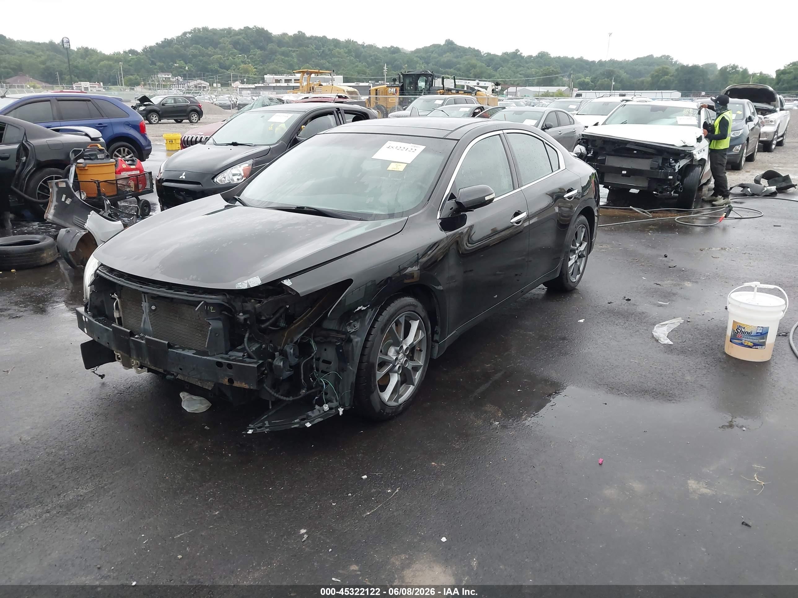 2014 Nissan Maxima 3.5 Sv Black vin: 1N4AA5AP7EC497876