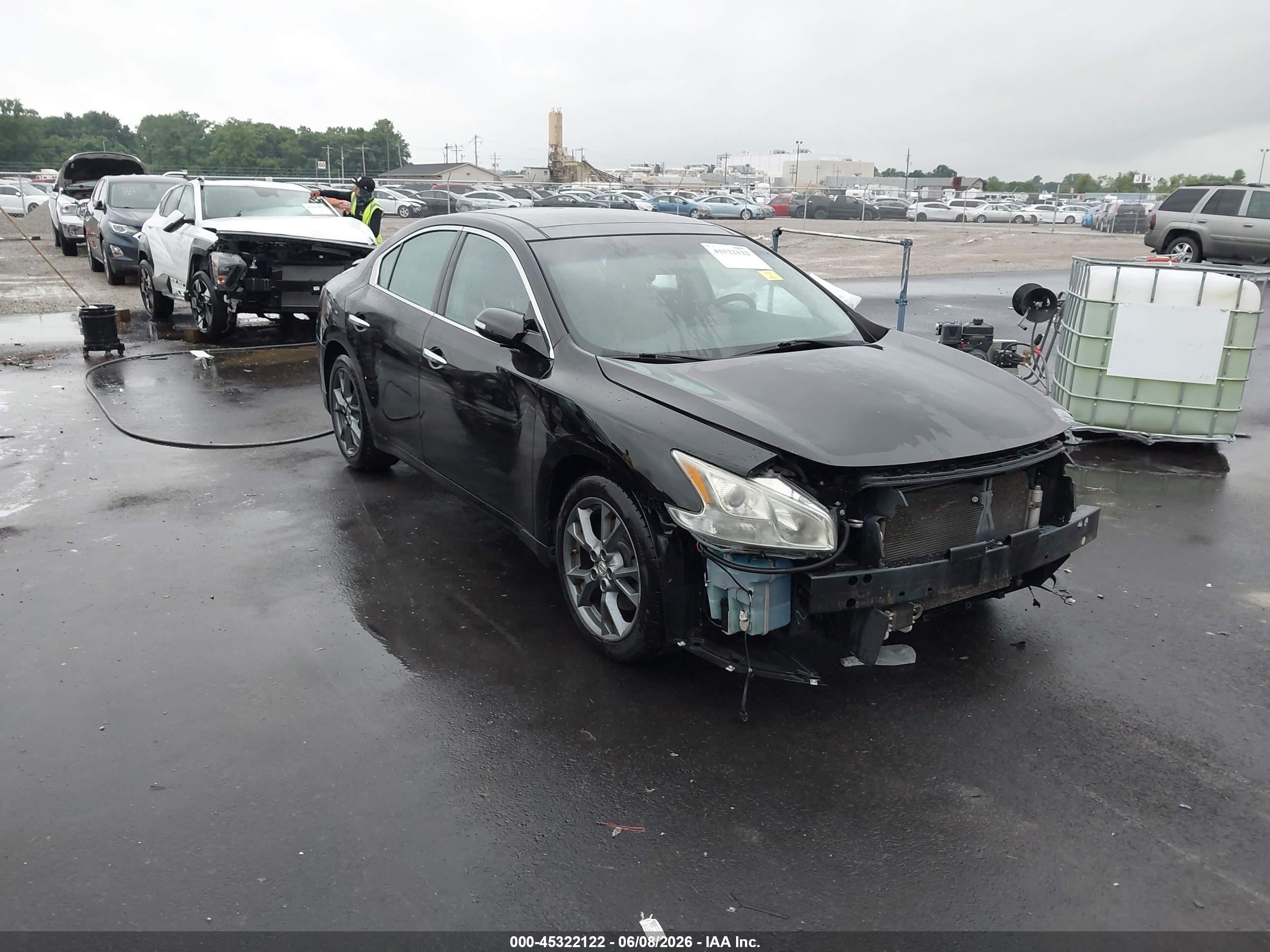 2014 Nissan Maxima 3.5 Sv Black vin: 1N4AA5AP7EC497876