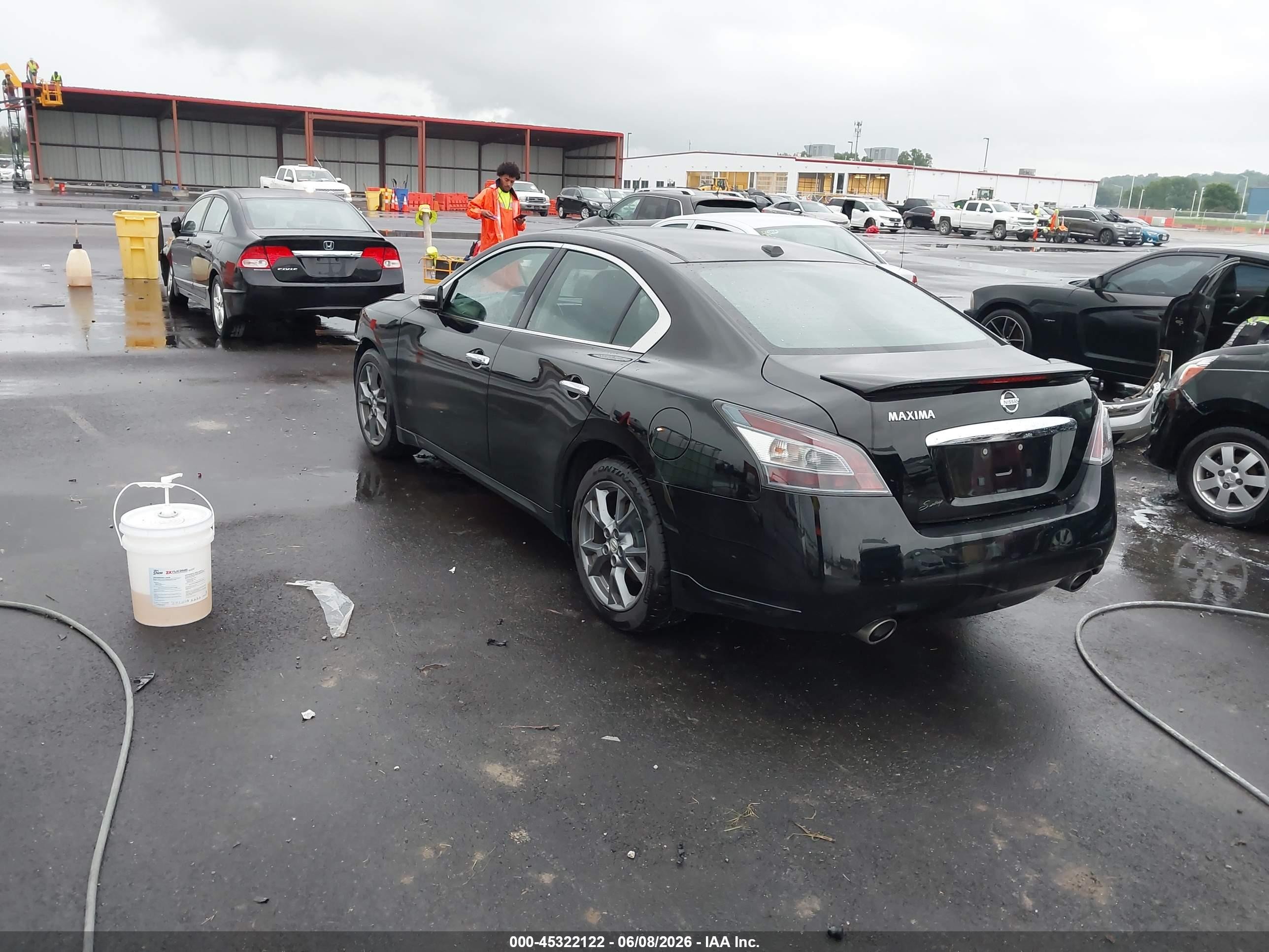 2014 Nissan Maxima 3.5 Sv Black vin: 1N4AA5AP7EC497876