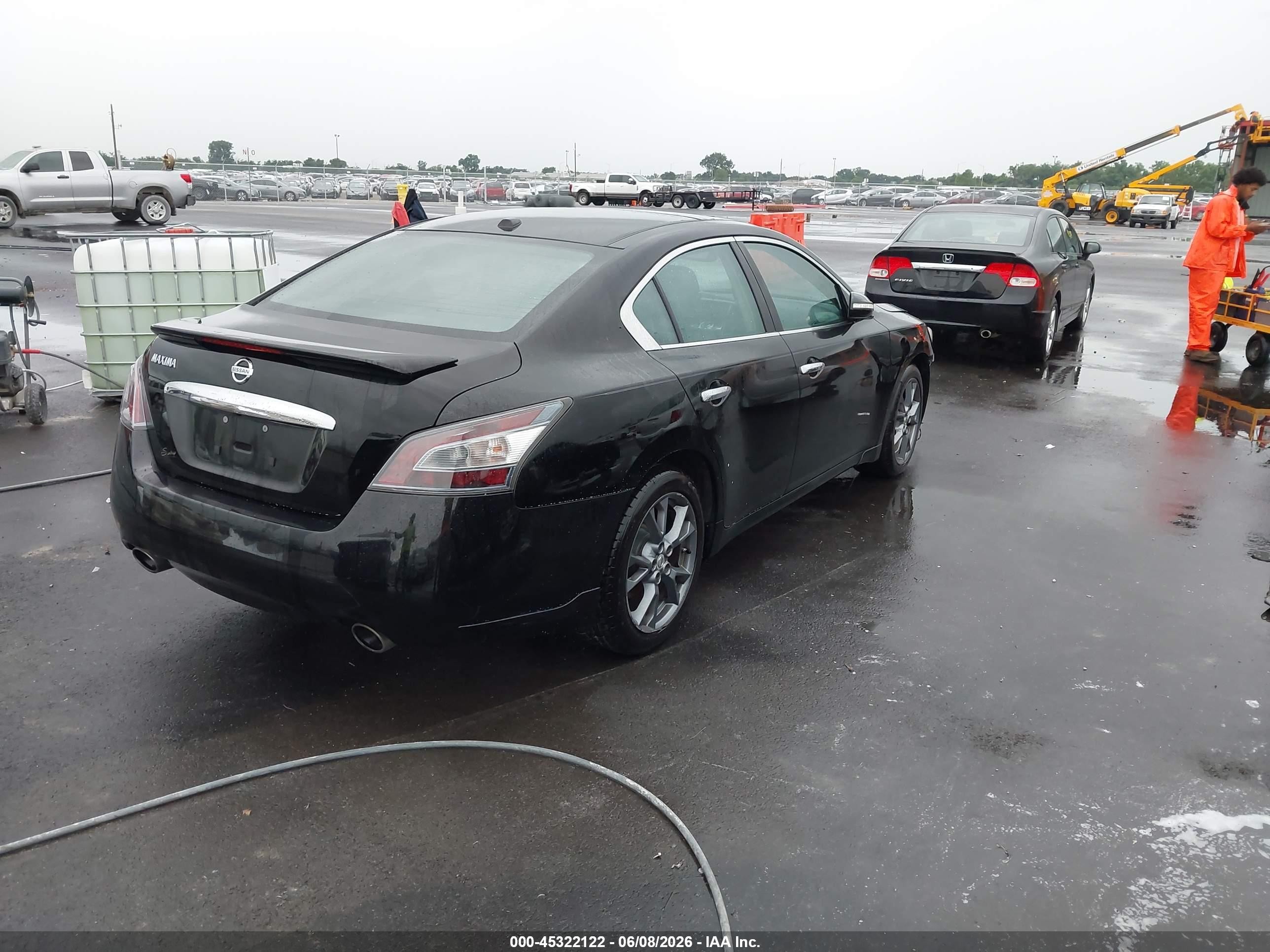 2014 Nissan Maxima 3.5 Sv Black vin: 1N4AA5AP7EC497876