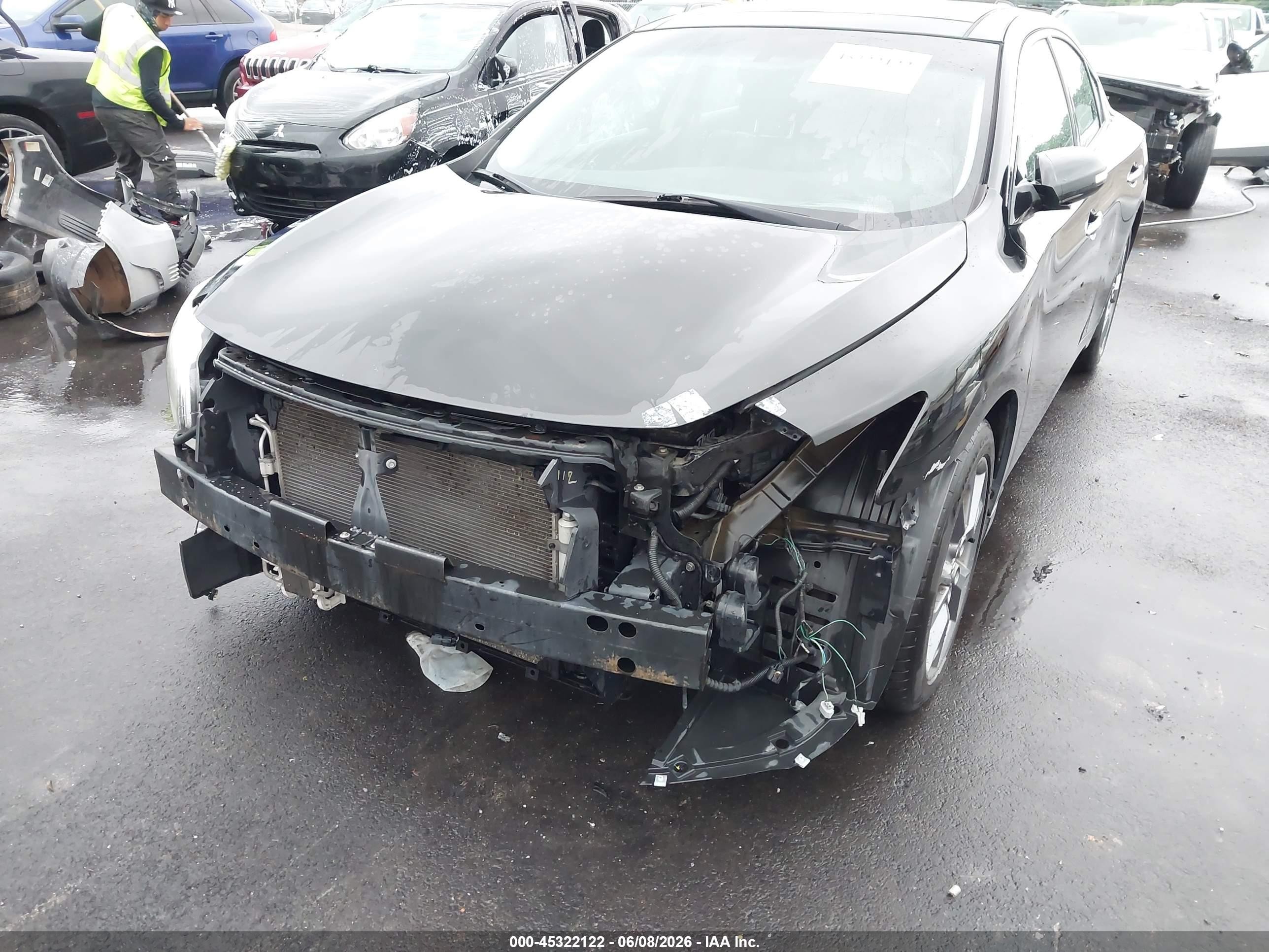 2014 Nissan Maxima 3.5 Sv Black vin: 1N4AA5AP7EC497876
