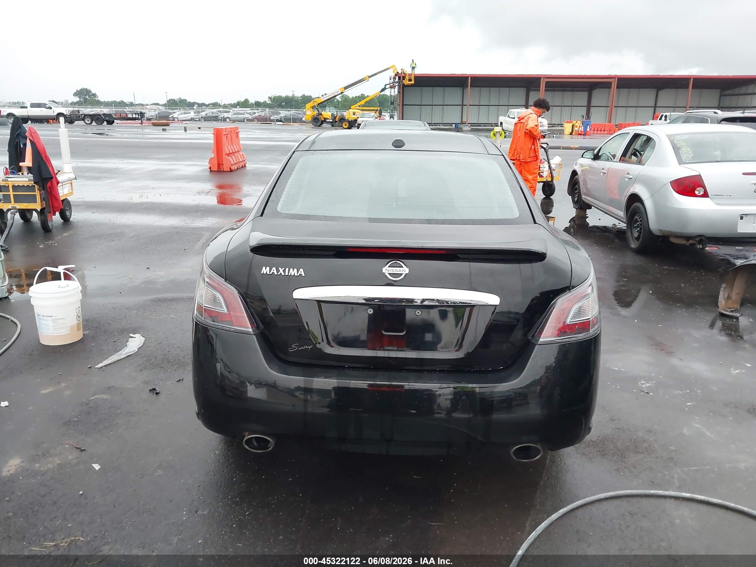 2014 Nissan Maxima 3.5 Sv Black vin: 1N4AA5AP7EC497876