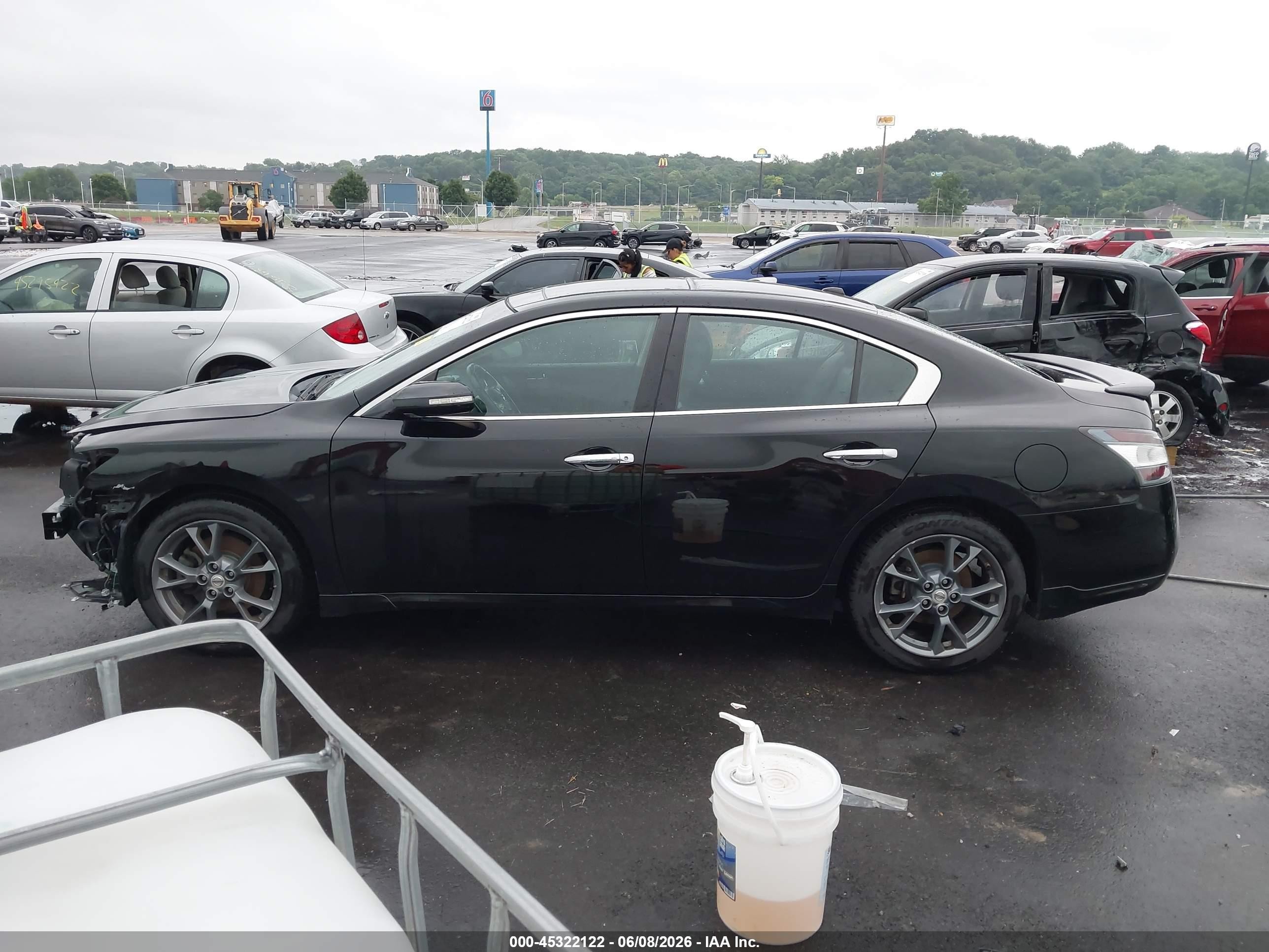 2014 Nissan Maxima 3.5 Sv Black vin: 1N4AA5AP7EC497876