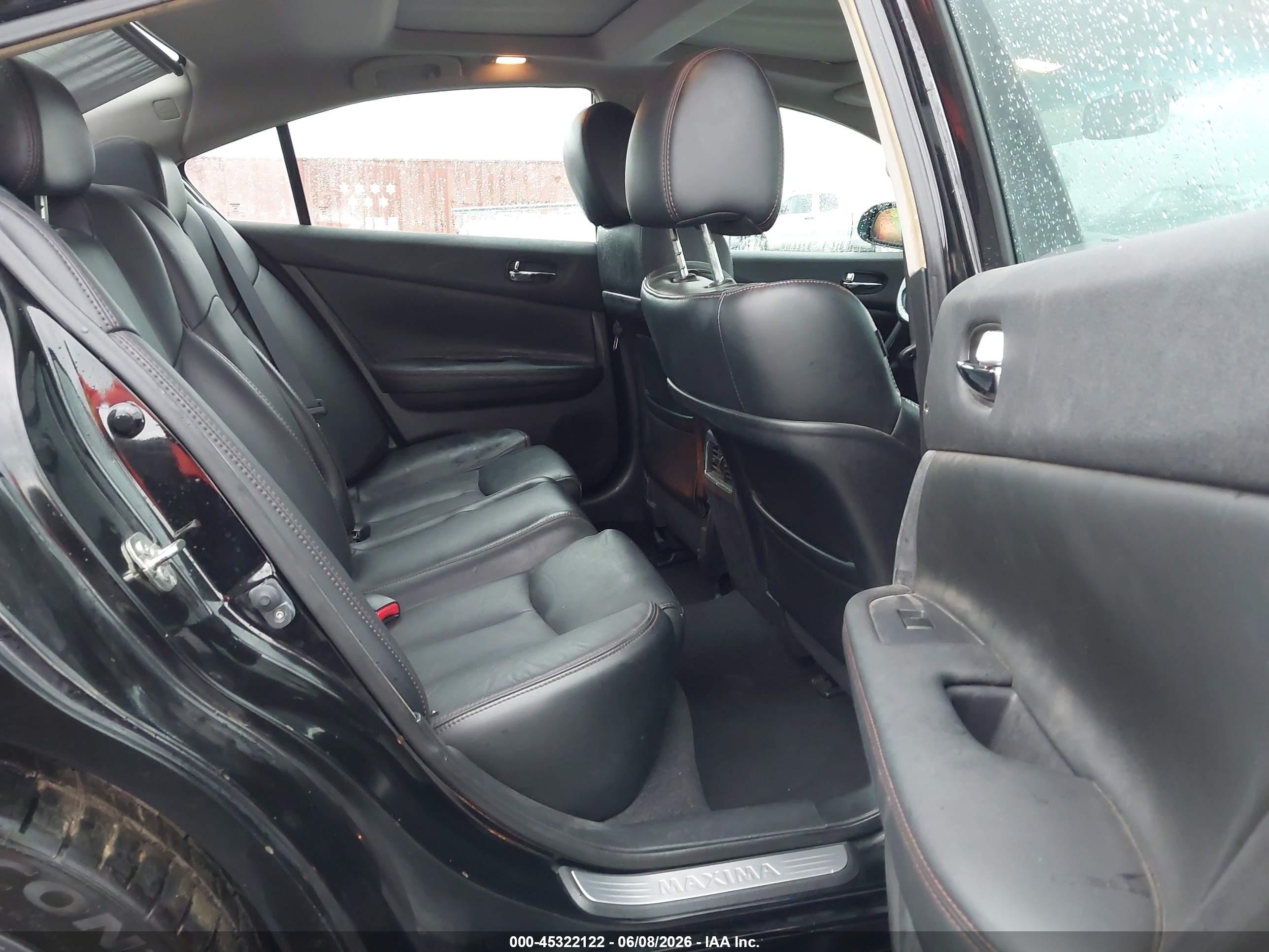 2014 Nissan Maxima 3.5 Sv Black vin: 1N4AA5AP7EC497876