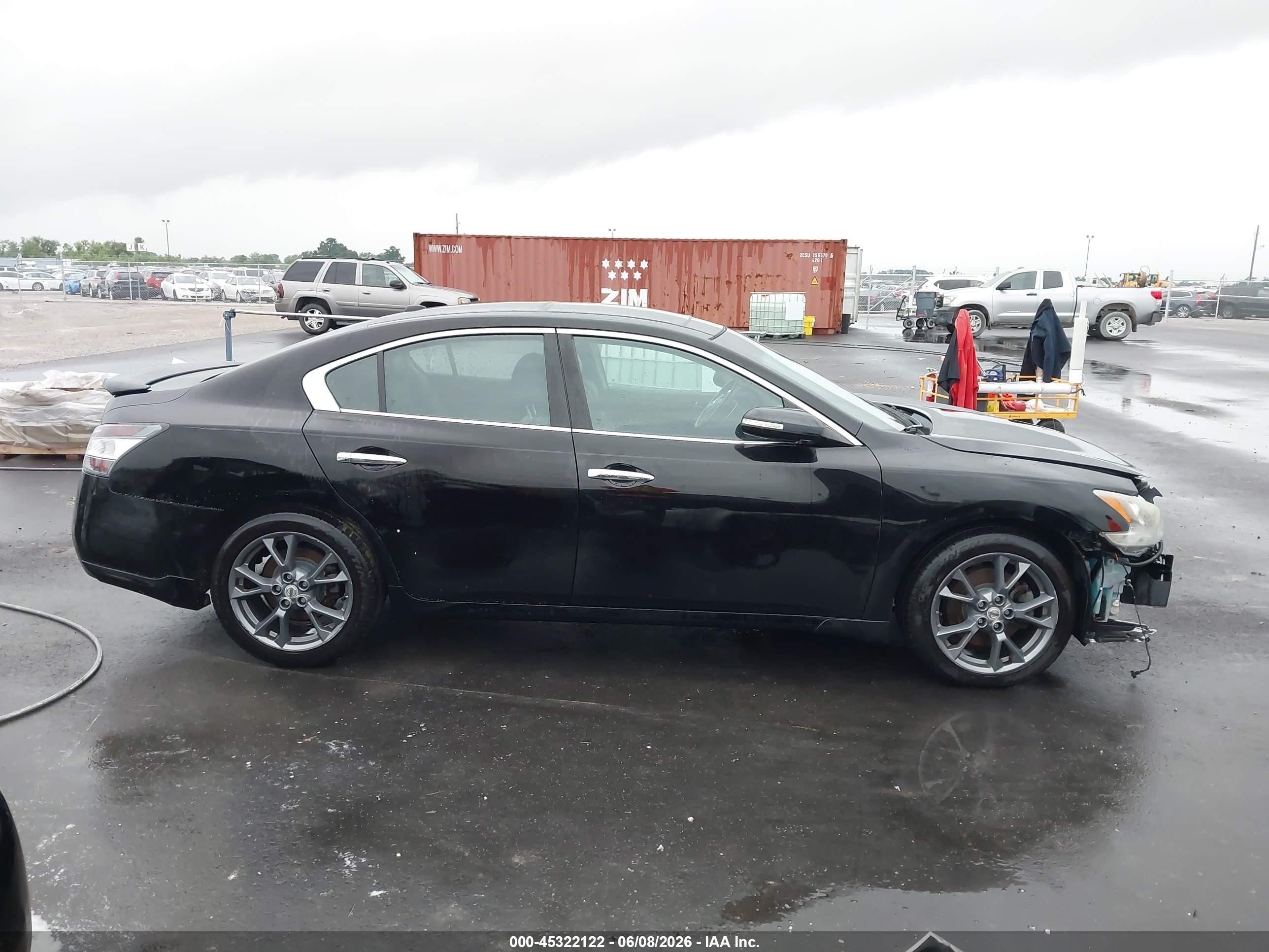 2014 Nissan Maxima 3.5 Sv Black vin: 1N4AA5AP7EC497876