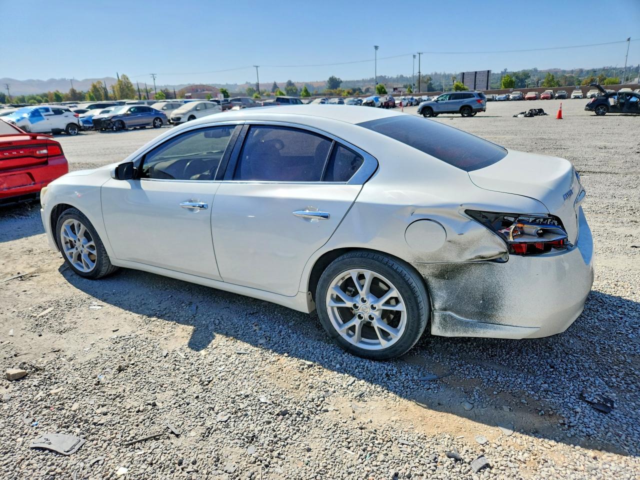 2014 Nissan Maxima 3.5 S White vin: 1N4AA5AP7EC499224
