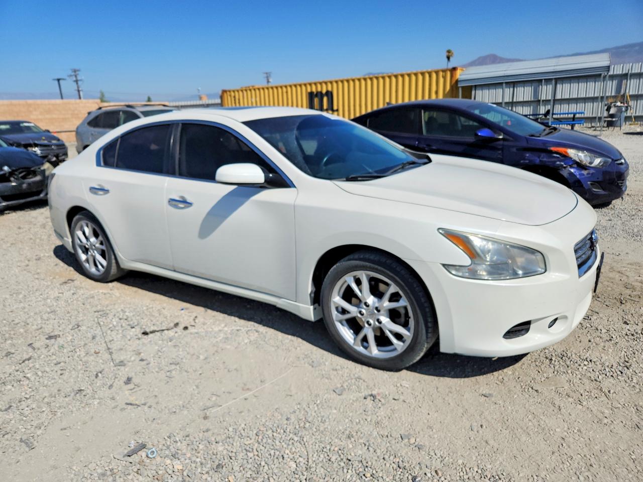 2014 Nissan Maxima 3.5 S White vin: 1N4AA5AP7EC499224