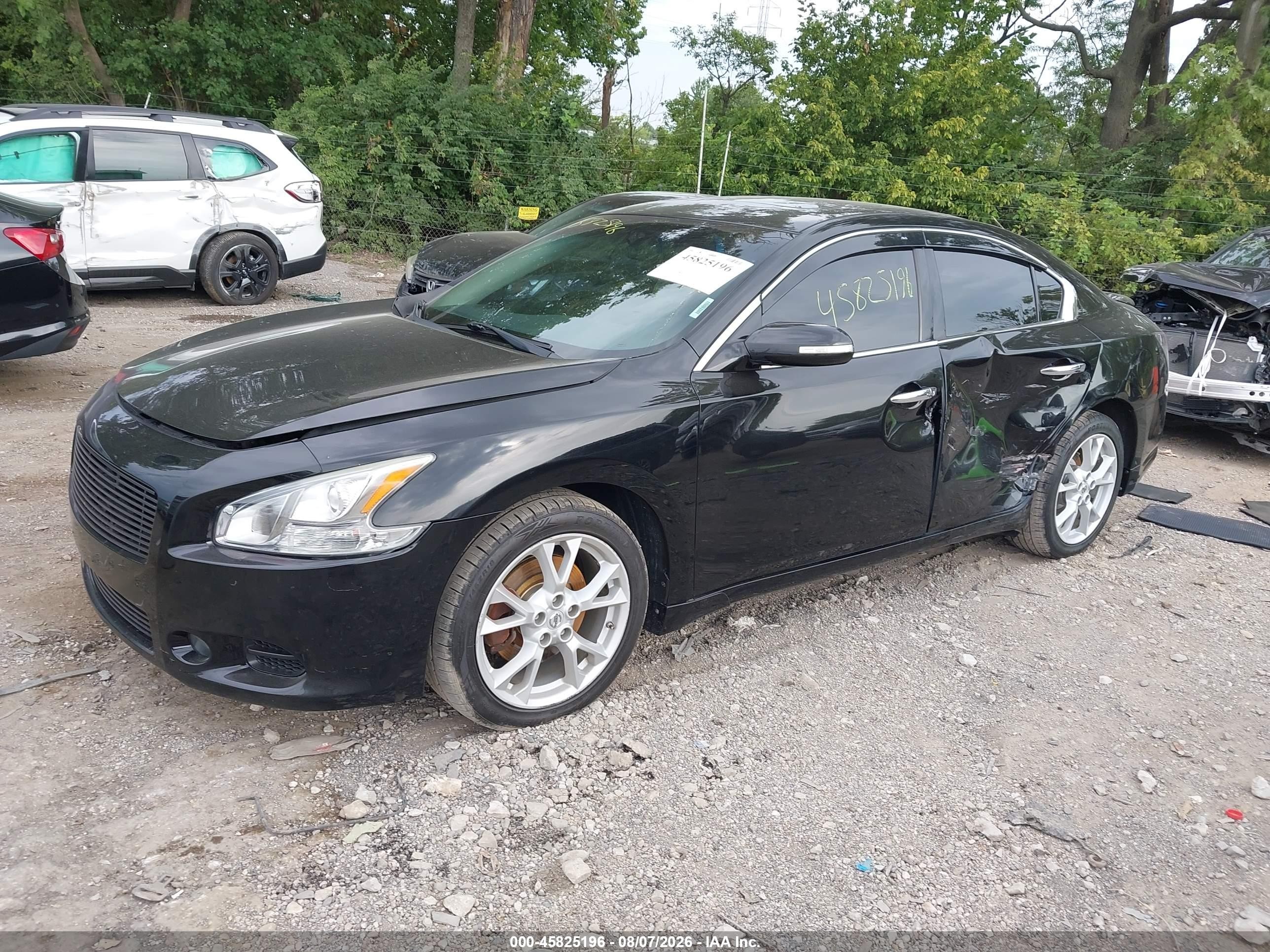 2014 Nissan Maxima 3.5 Sv Black vin: 1N4AA5AP7EC499353