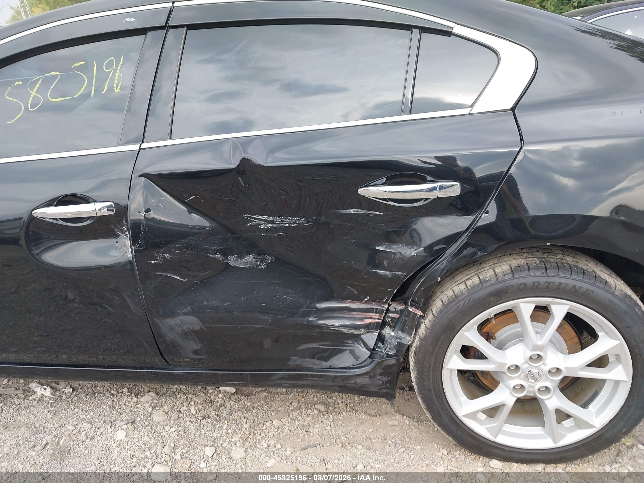 2014 Nissan Maxima 3.5 Sv Black vin: 1N4AA5AP7EC499353