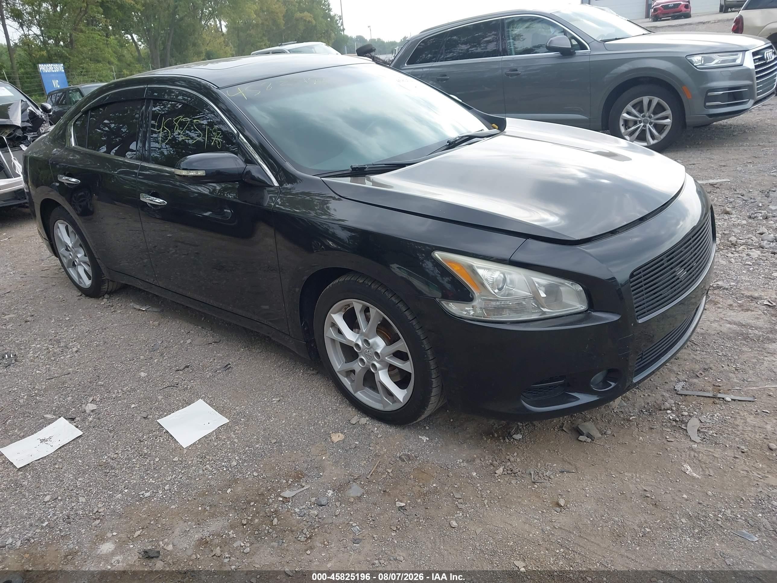2014 Nissan Maxima 3.5 Sv Black vin: 1N4AA5AP7EC499353