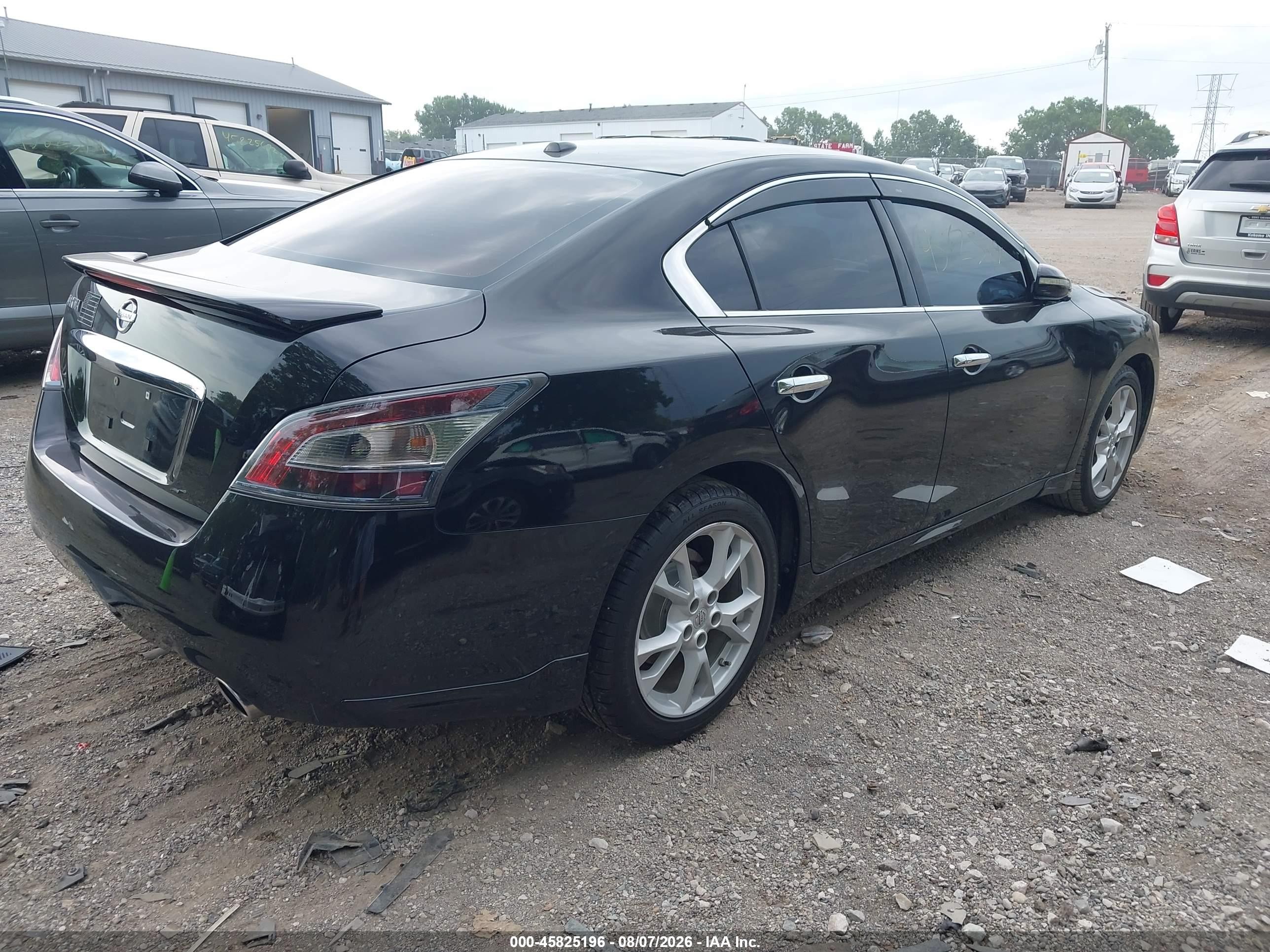 2014 Nissan Maxima 3.5 Sv Black vin: 1N4AA5AP7EC499353