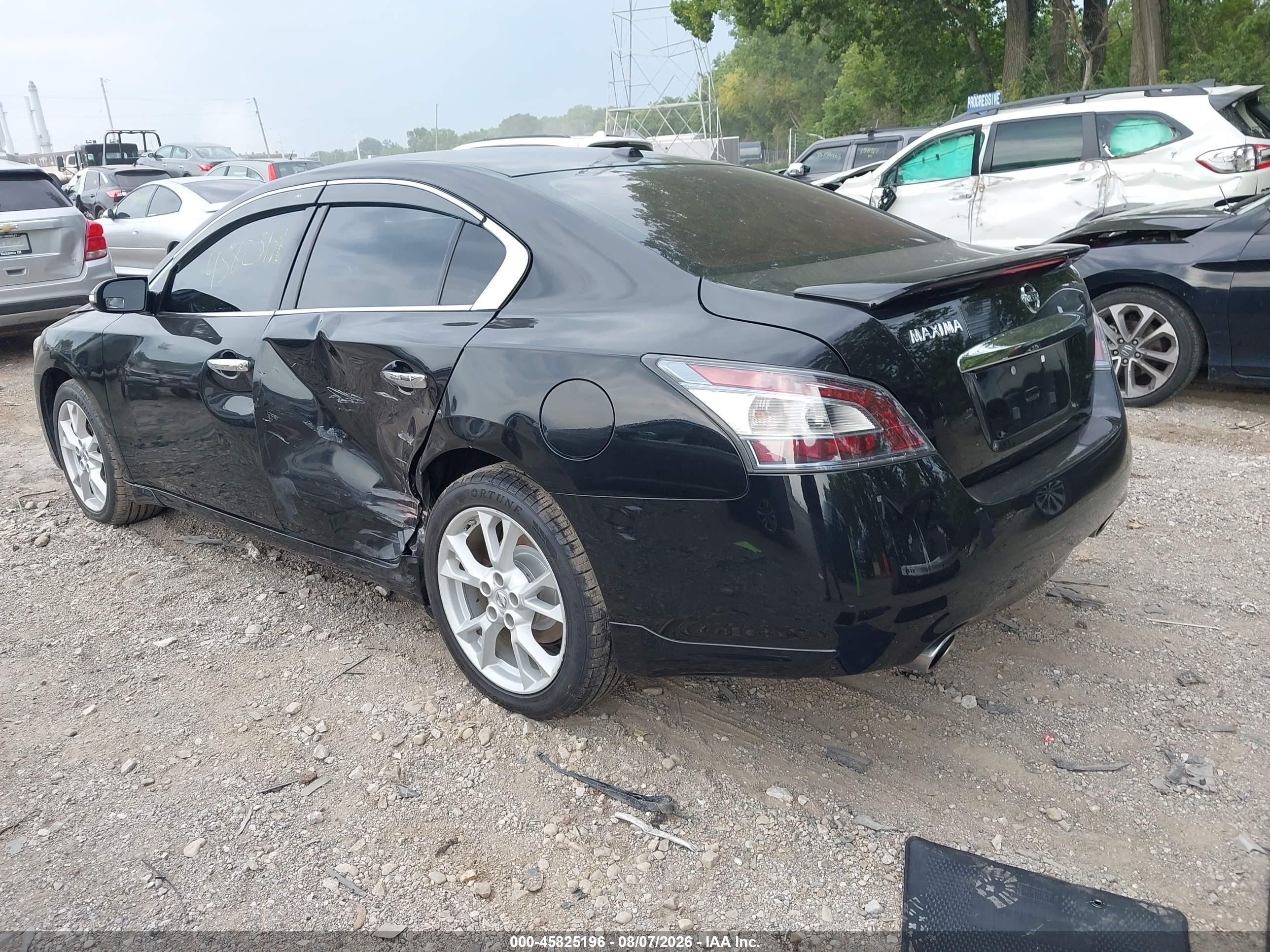 2014 Nissan Maxima 3.5 Sv Black vin: 1N4AA5AP7EC499353