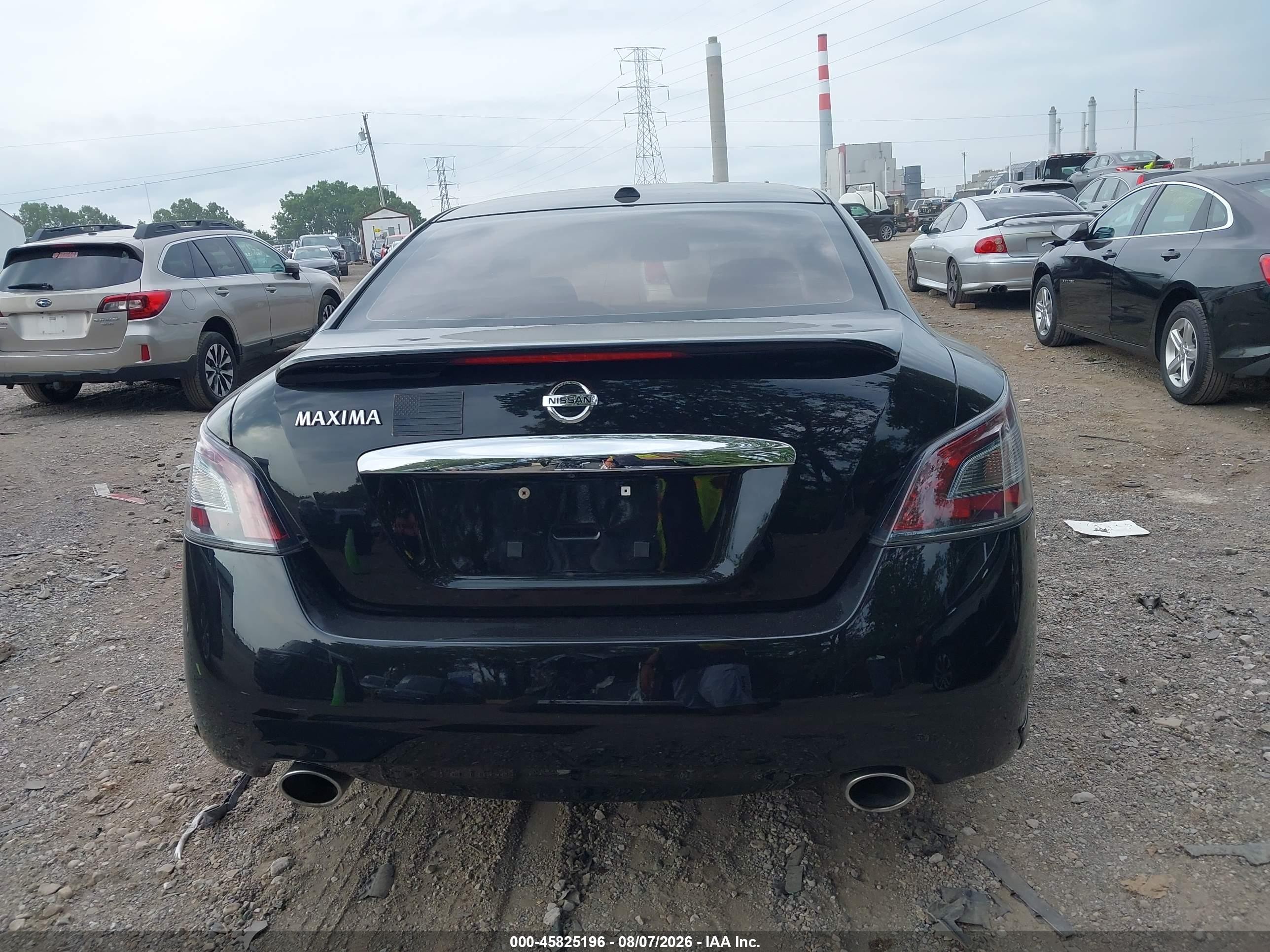 2014 Nissan Maxima 3.5 Sv Black vin: 1N4AA5AP7EC499353