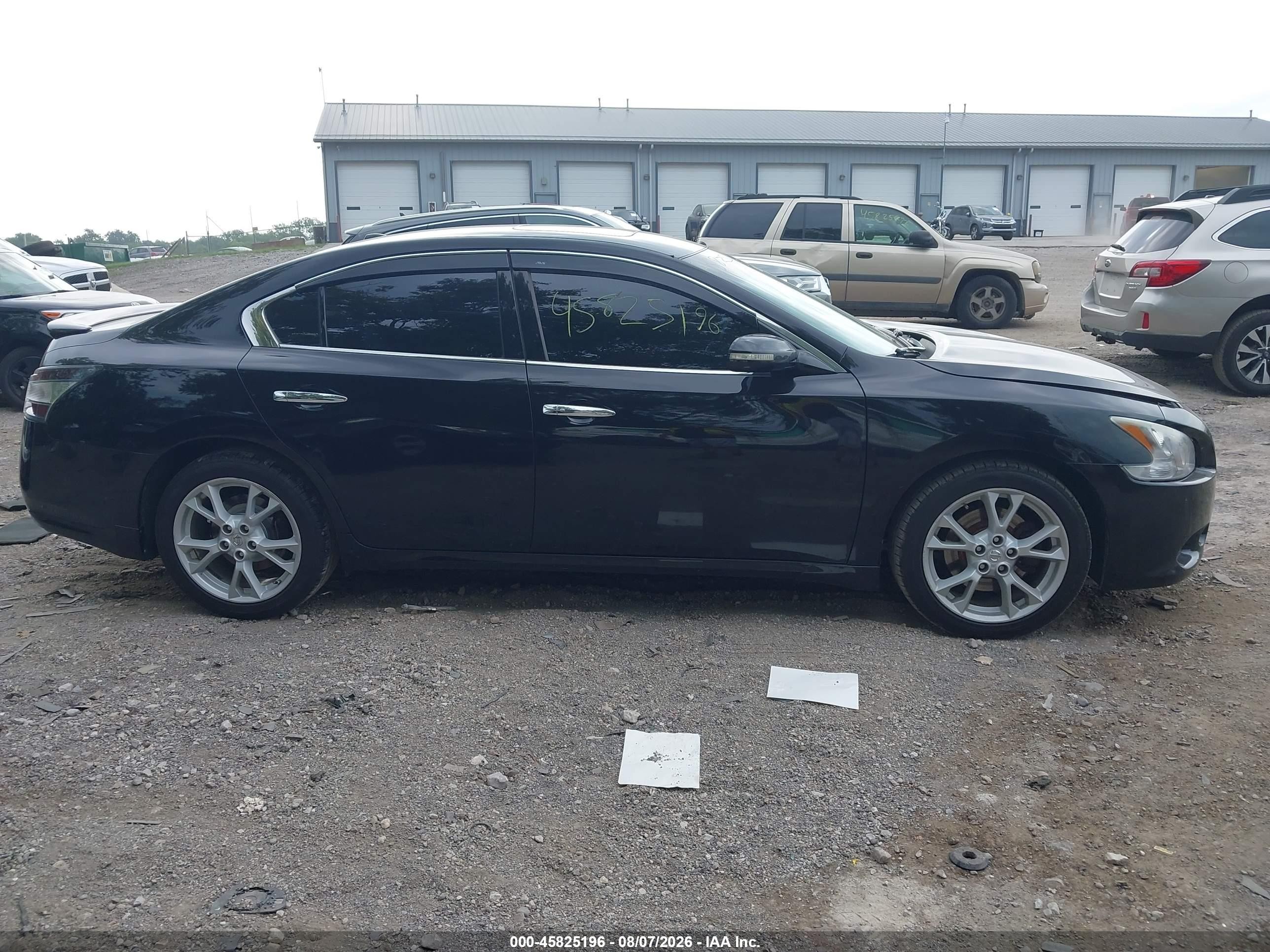 2014 Nissan Maxima 3.5 Sv Black vin: 1N4AA5AP7EC499353