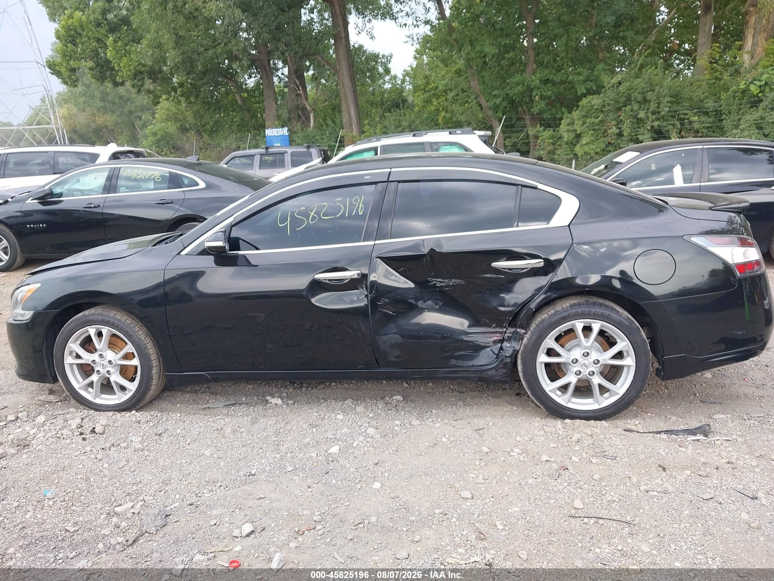 2014 Nissan Maxima 3.5 Sv Black vin: 1N4AA5AP7EC499353