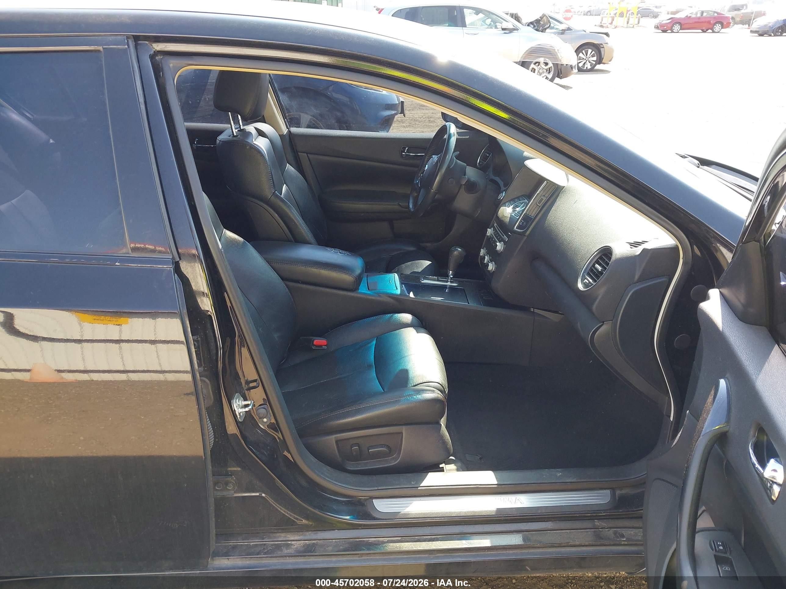 2014 Nissan Maxima 3.5 Sv Black vin: 1N4AA5AP7EC908676