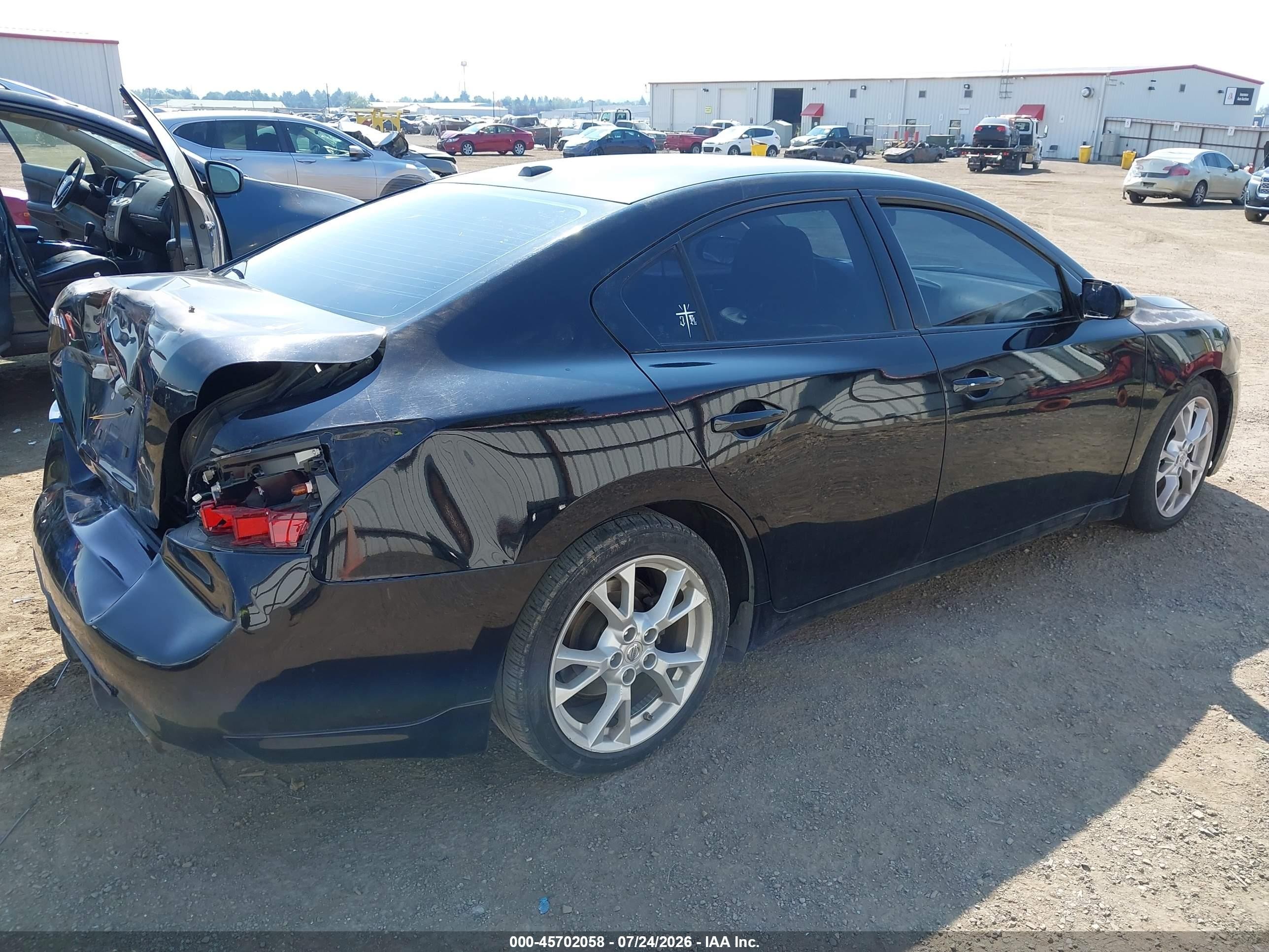 2014 Nissan Maxima 3.5 Sv Black vin: 1N4AA5AP7EC908676