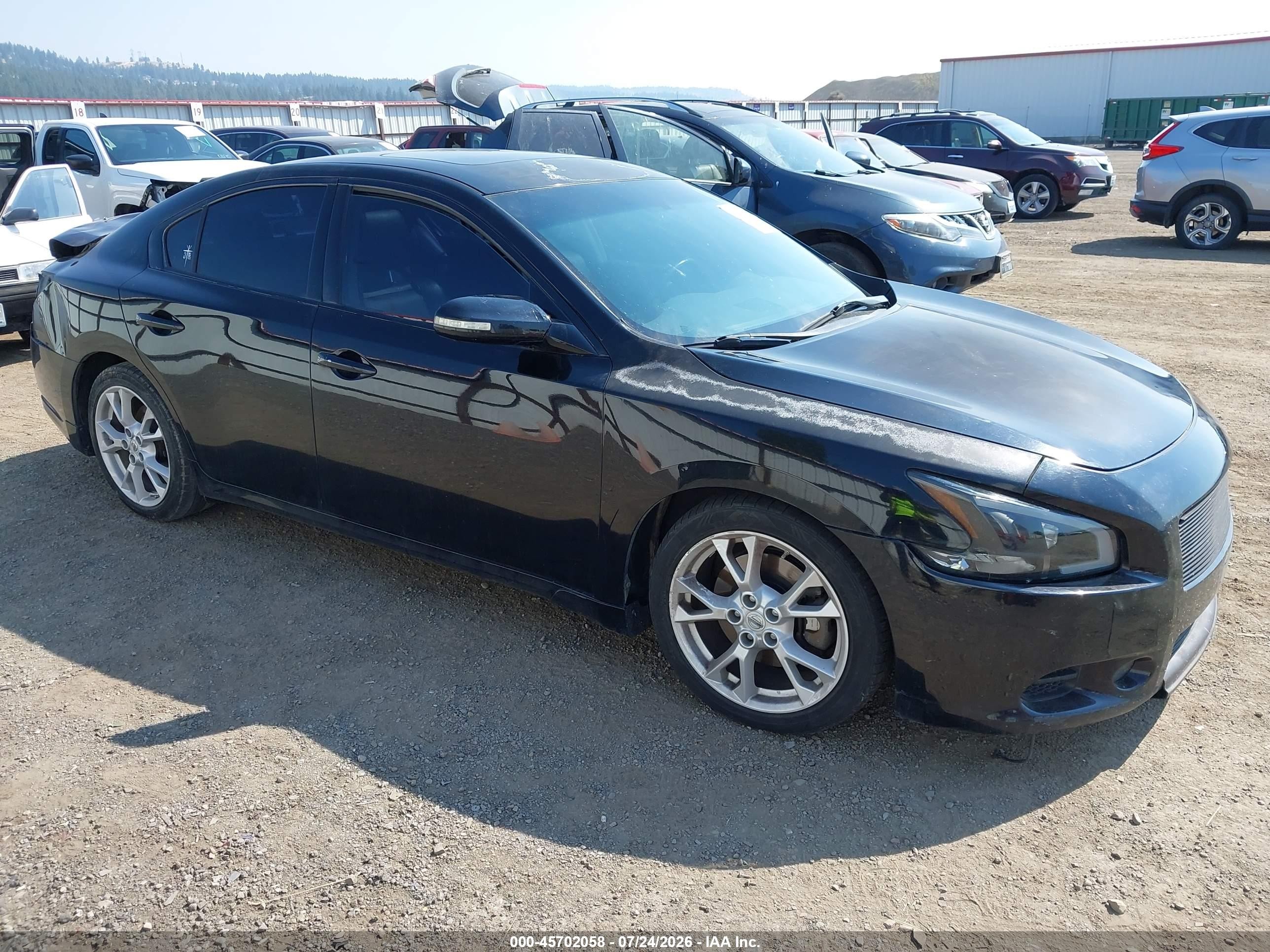 2014 Nissan Maxima 3.5 Sv Black vin: 1N4AA5AP7EC908676