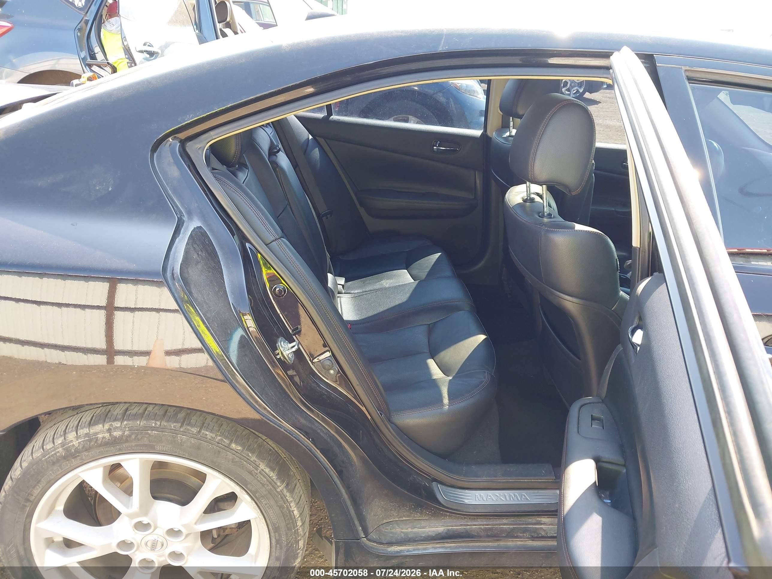 2014 Nissan Maxima 3.5 Sv Black vin: 1N4AA5AP7EC908676