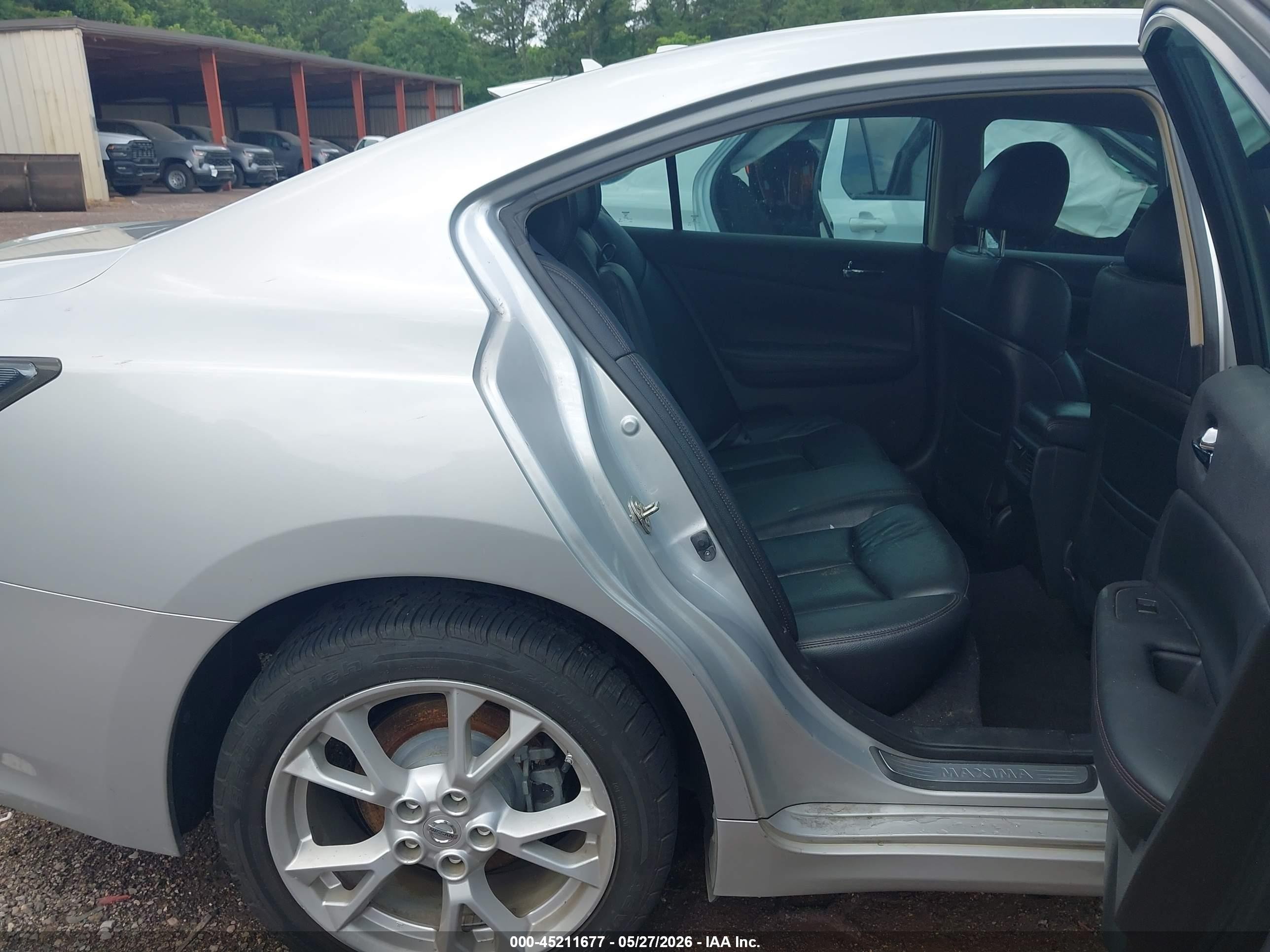 2014 Nissan Maxima 3.5 Sv Silver vin: 1N4AA5AP7EC910251