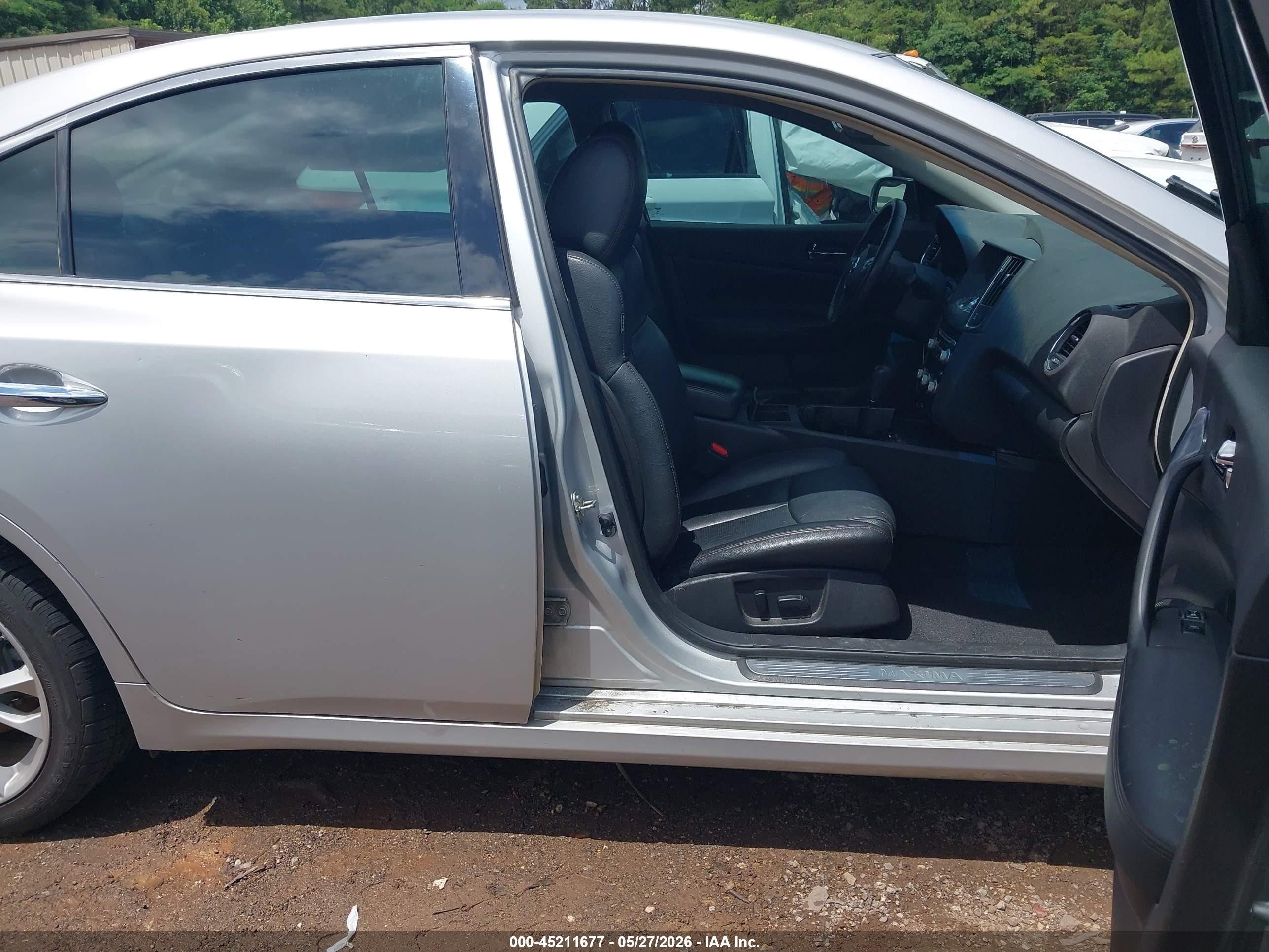 2014 Nissan Maxima 3.5 Sv Silver vin: 1N4AA5AP7EC910251