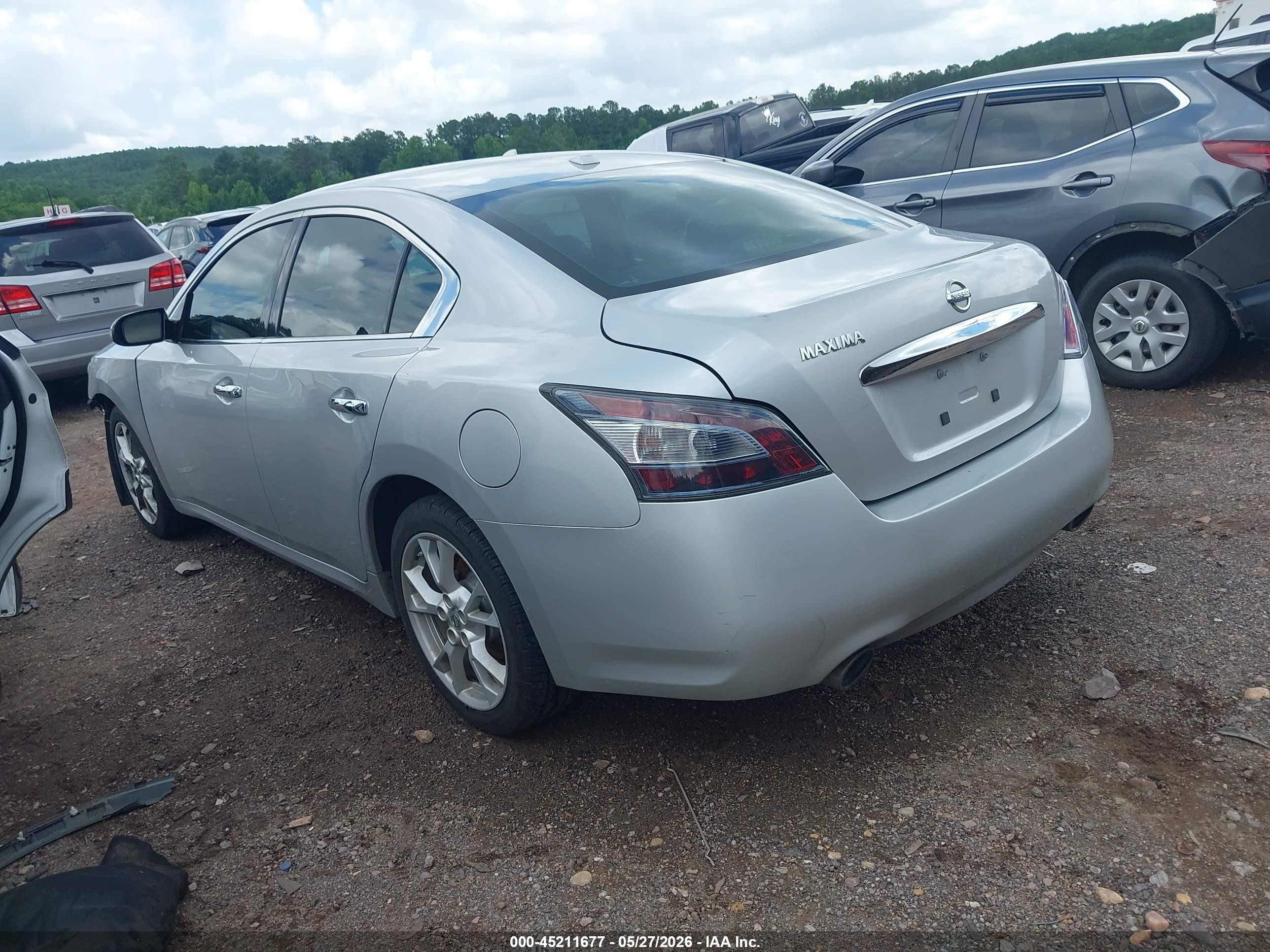 2014 Nissan Maxima 3.5 Sv Silver vin: 1N4AA5AP7EC910251