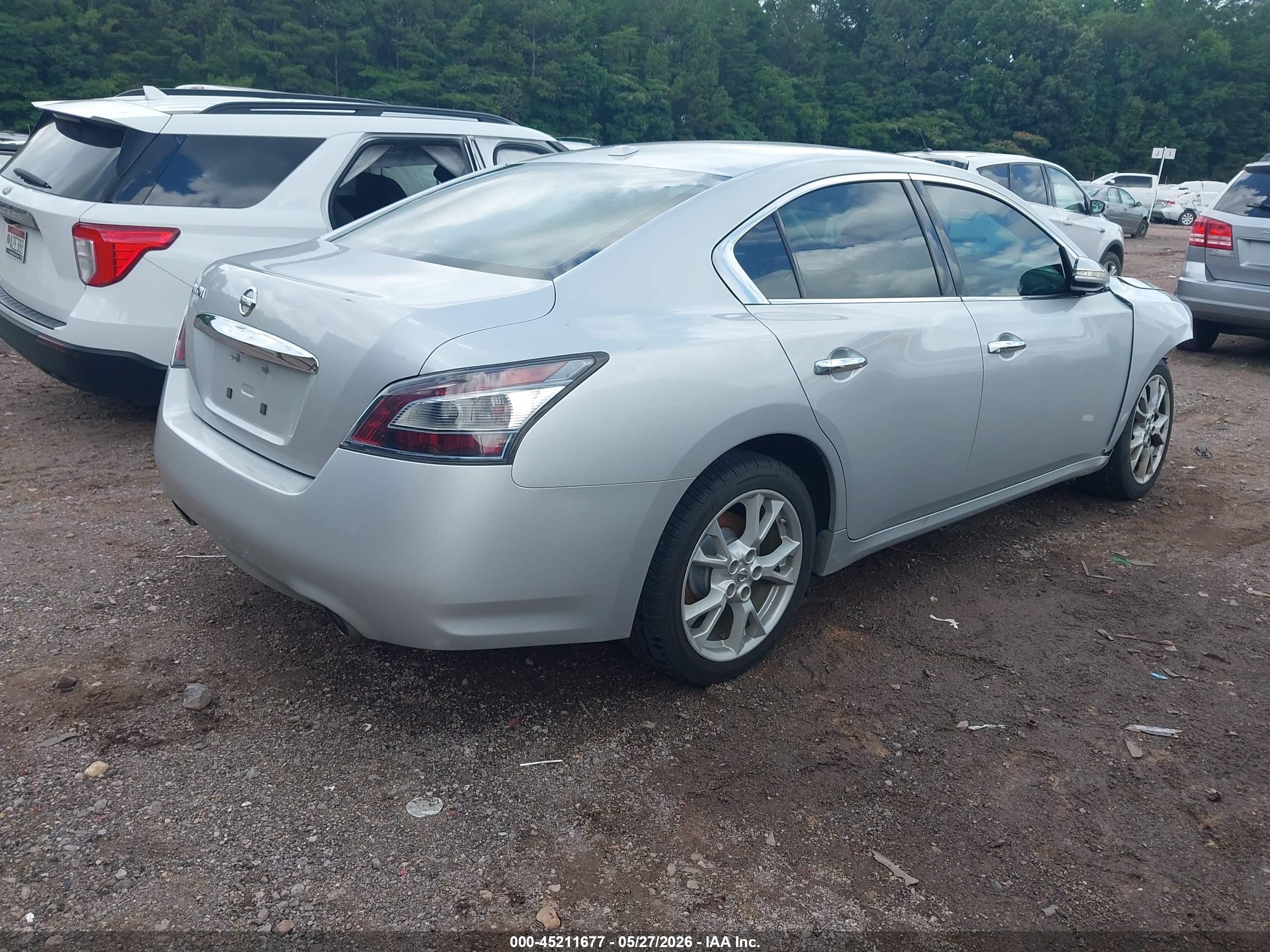 2014 Nissan Maxima 3.5 Sv Silver vin: 1N4AA5AP7EC910251