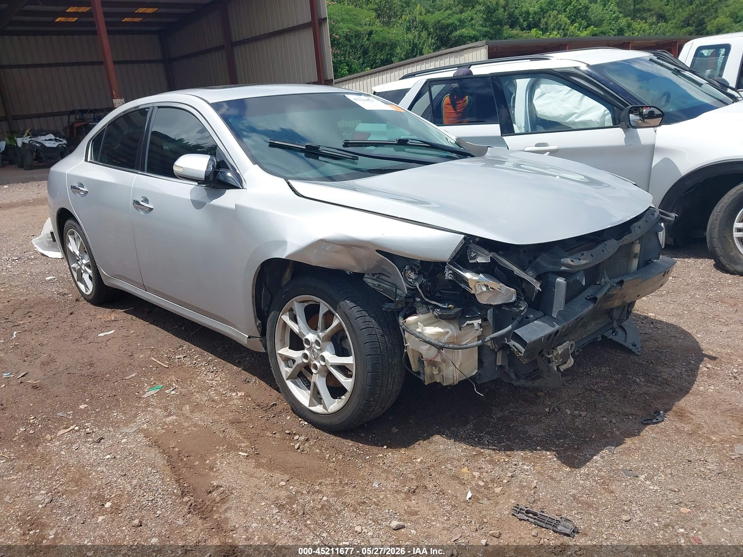 2014 Nissan Maxima 3.5 Sv Silver vin: 1N4AA5AP7EC910251