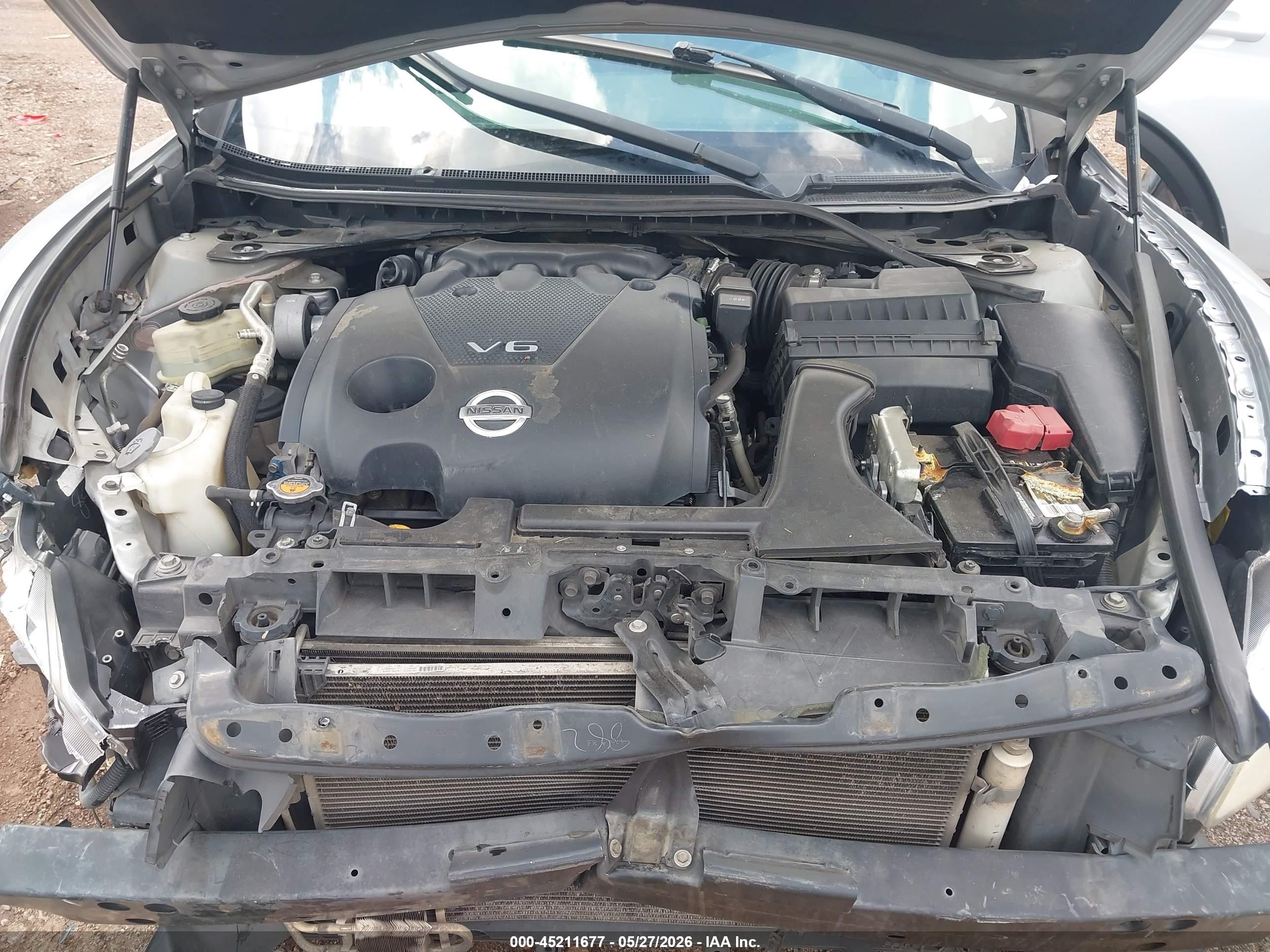2014 Nissan Maxima 3.5 Sv Silver vin: 1N4AA5AP7EC910251