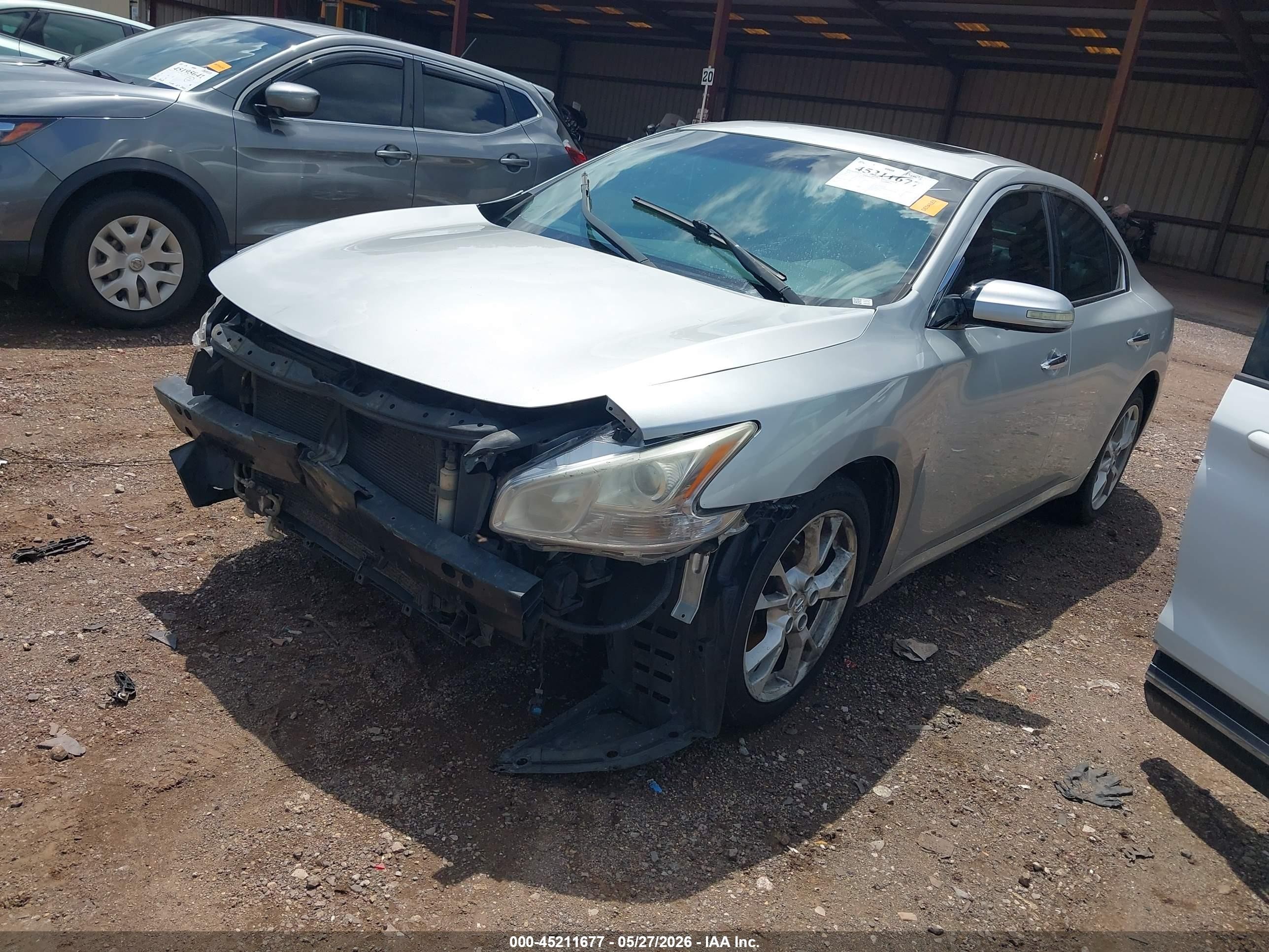 2014 Nissan Maxima 3.5 Sv Silver vin: 1N4AA5AP7EC910251