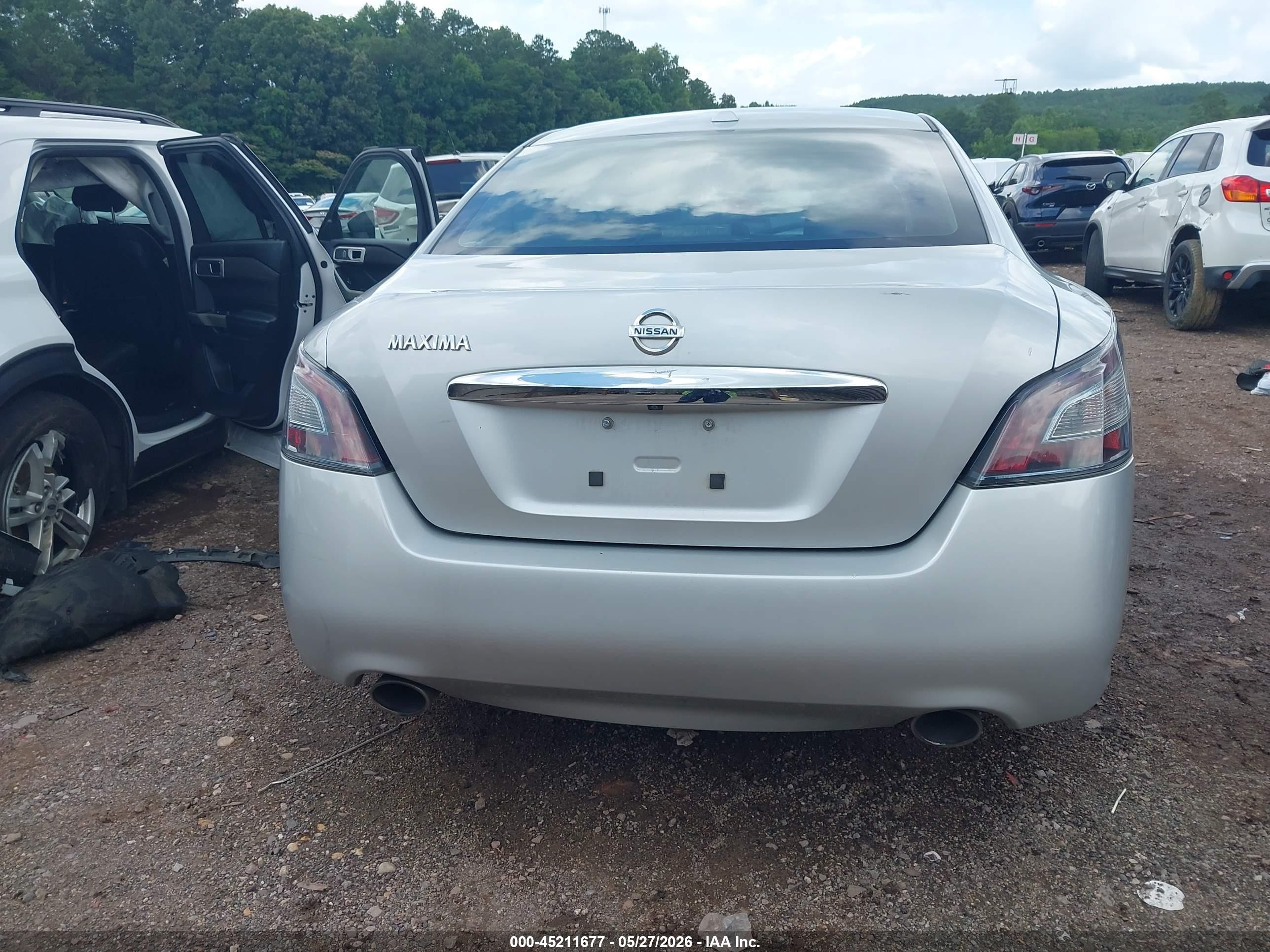 2014 Nissan Maxima 3.5 Sv Silver vin: 1N4AA5AP7EC910251