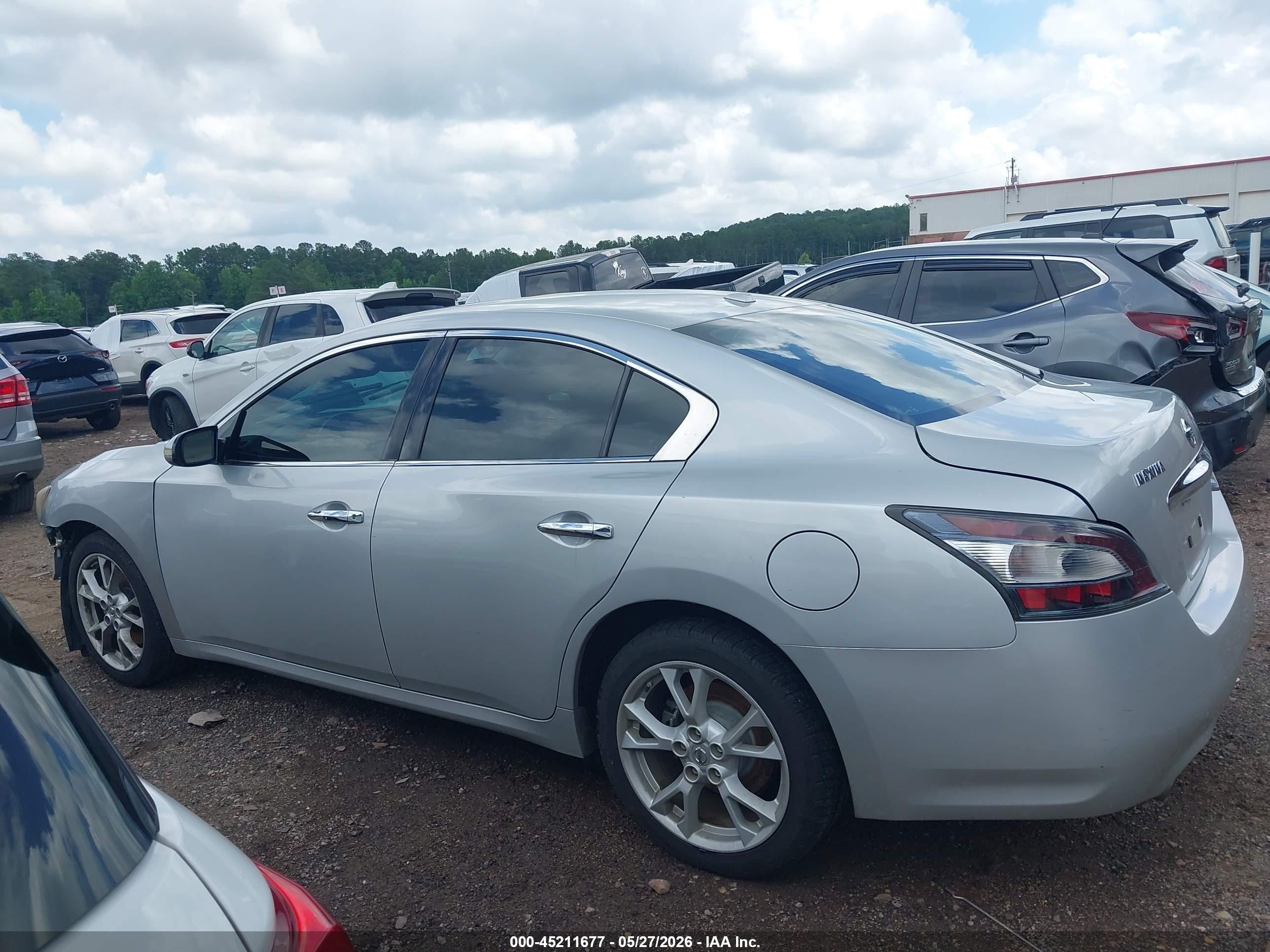 2014 Nissan Maxima 3.5 Sv Silver vin: 1N4AA5AP7EC910251