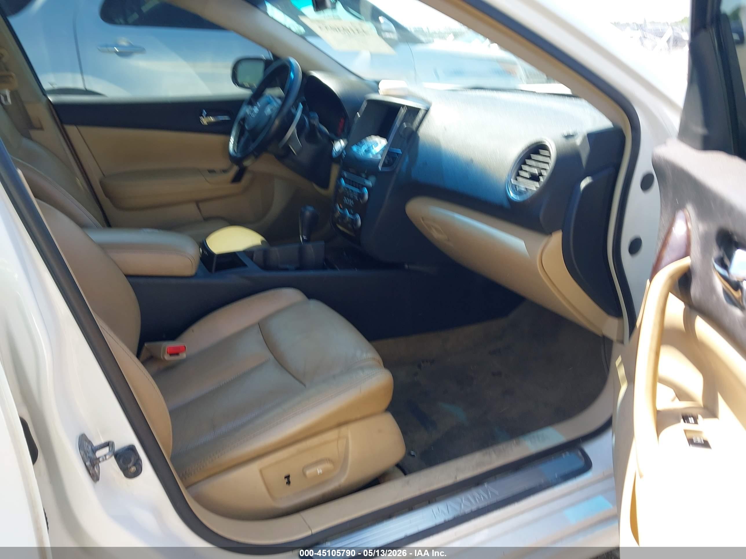 2010 Nissan Maxima 3.5 Sv Белый vin: 1N4AA5AP8AC826384