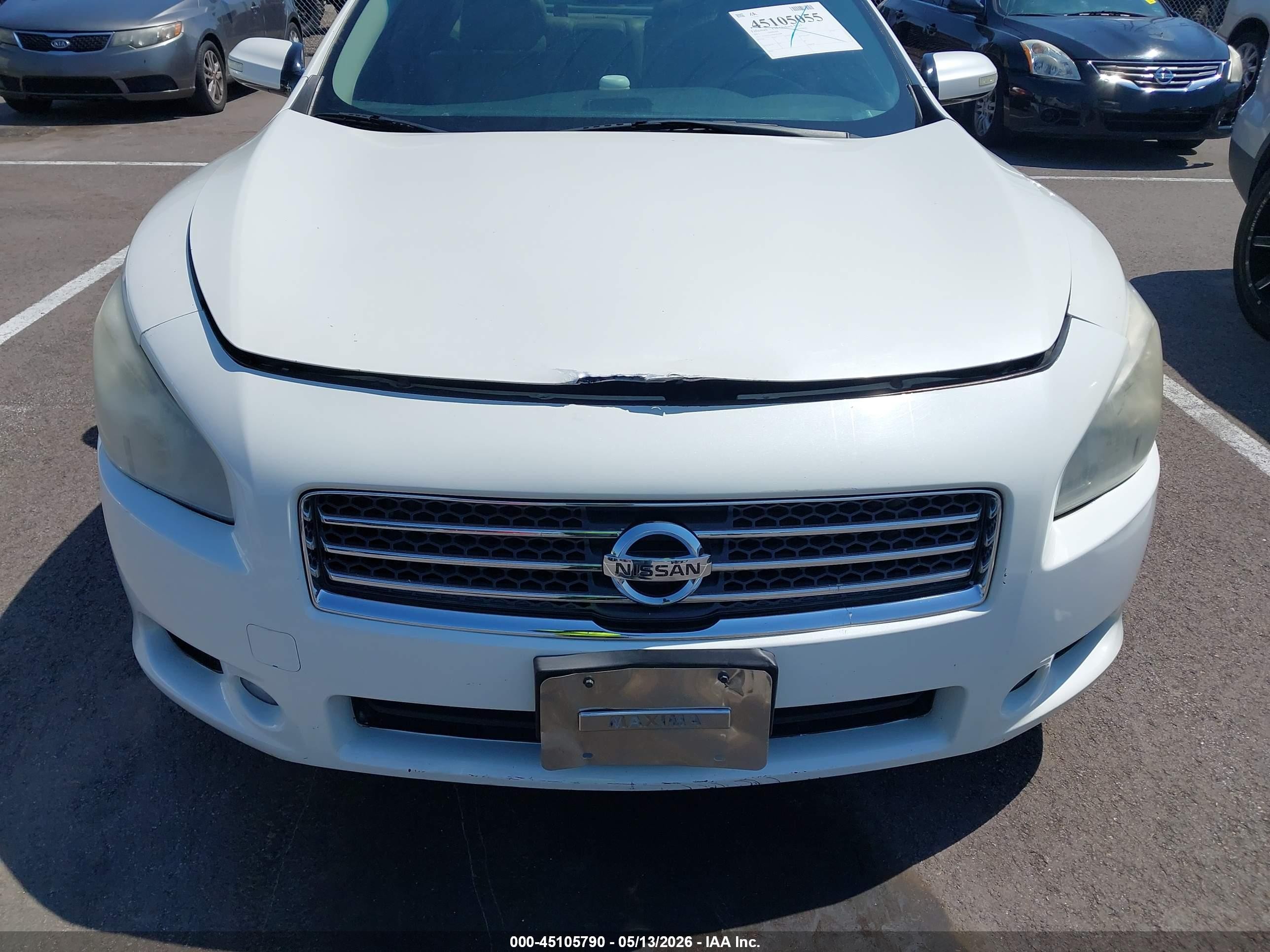 2010 Nissan Maxima 3.5 Sv Белый vin: 1N4AA5AP8AC826384