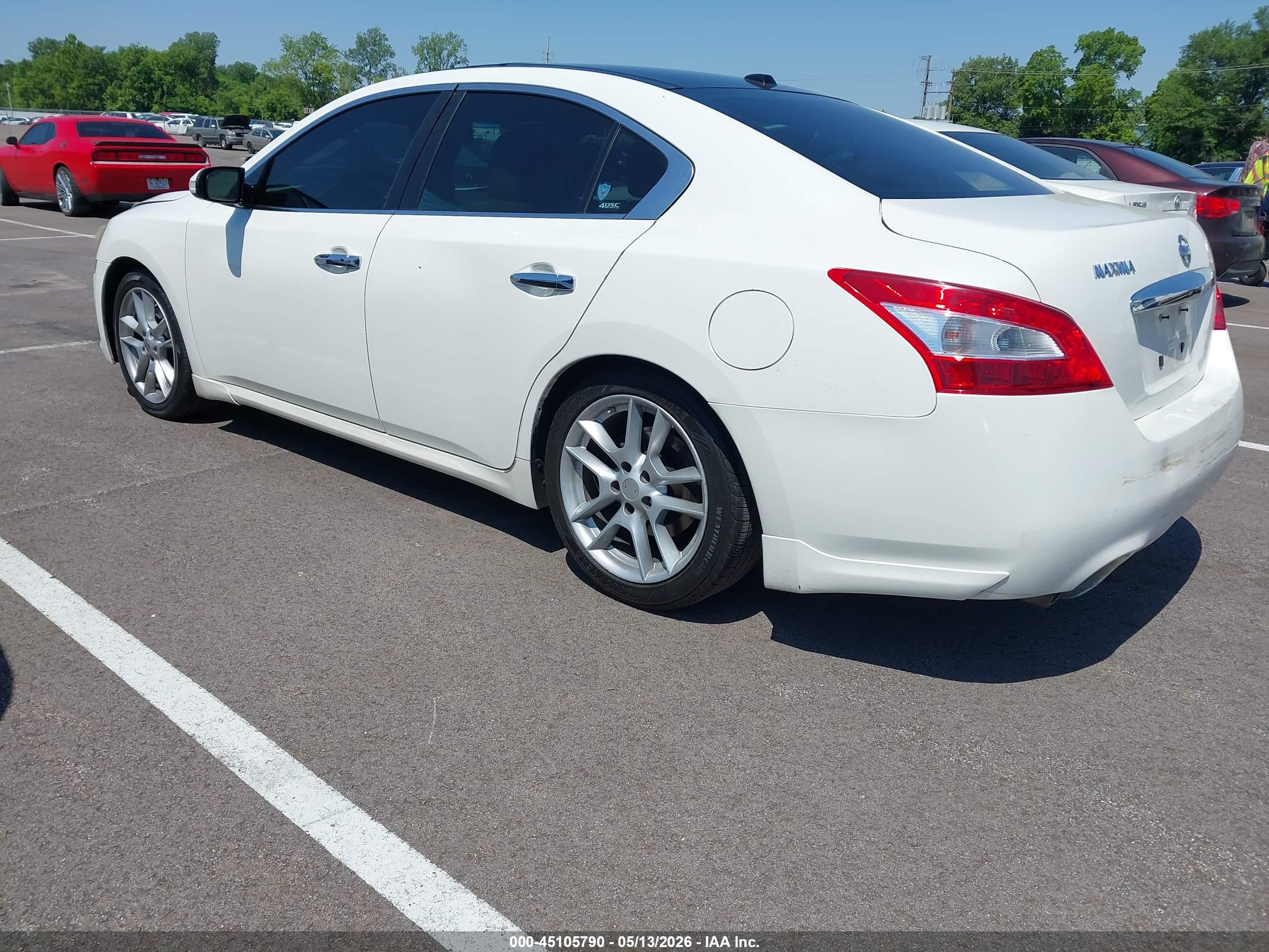 2010 Nissan Maxima 3.5 Sv Белый vin: 1N4AA5AP8AC826384